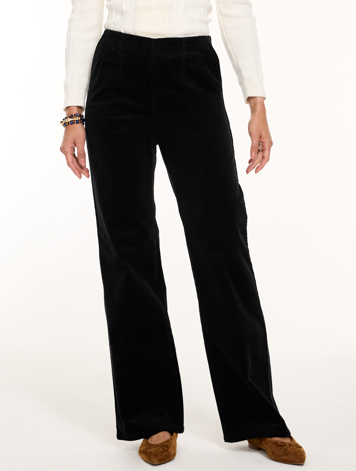 Stretch Corduroy Pull-On Trousers