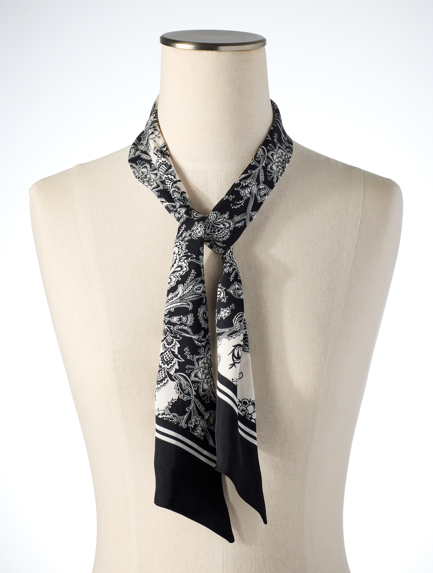 Exquisite Paisley Skinny Scarf