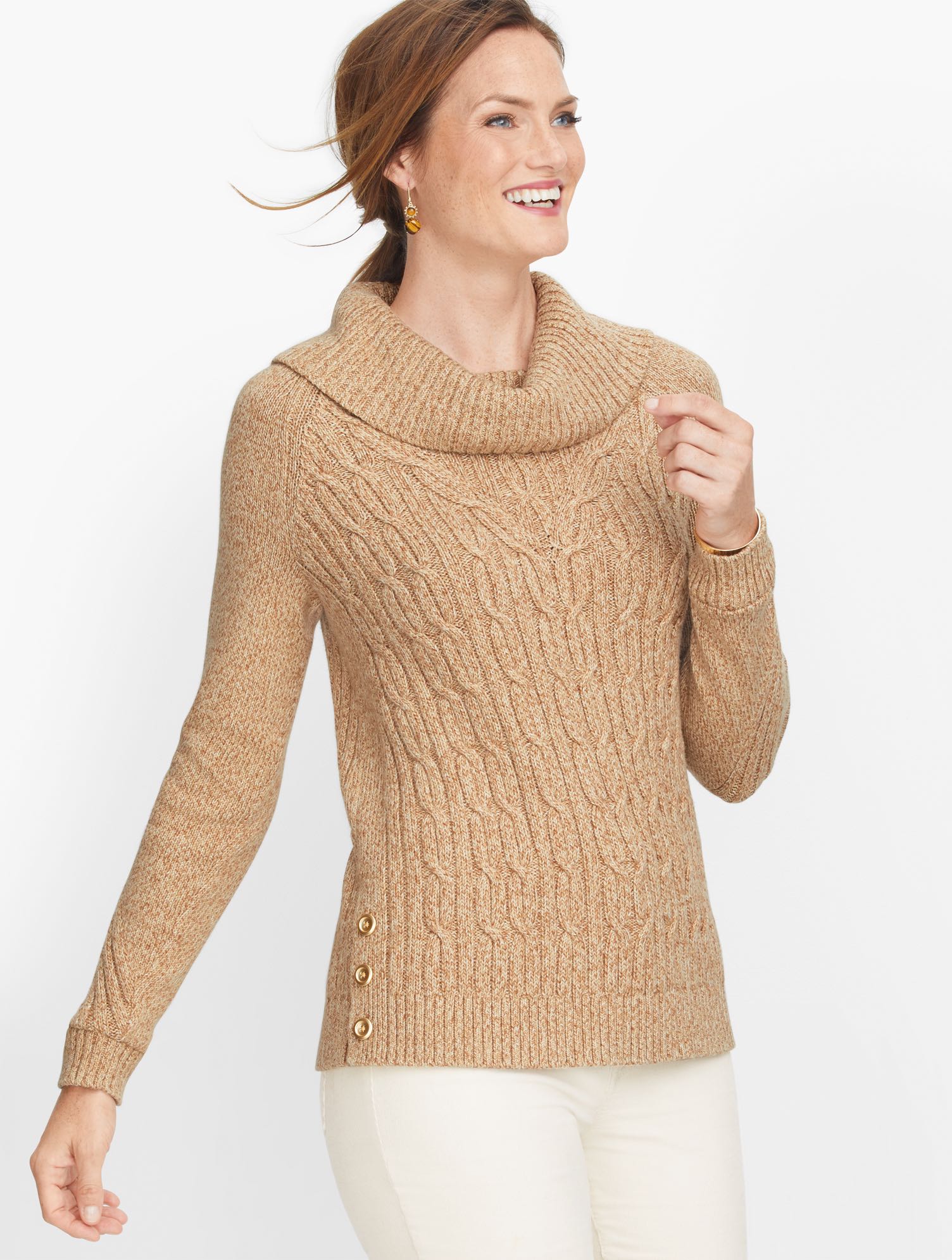 Pull Col Roulé Câblé BCBG Max Azria En Laine Acrylique - Neuf Avec étiquettes - Taille S