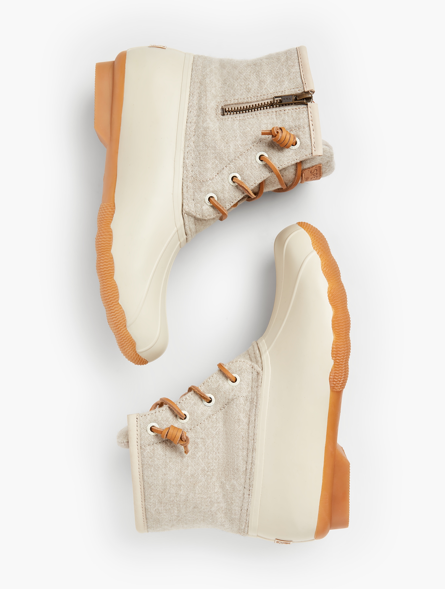 Sperry(R) Saltwater Wool-Emboss Rubber Boots | Talbots