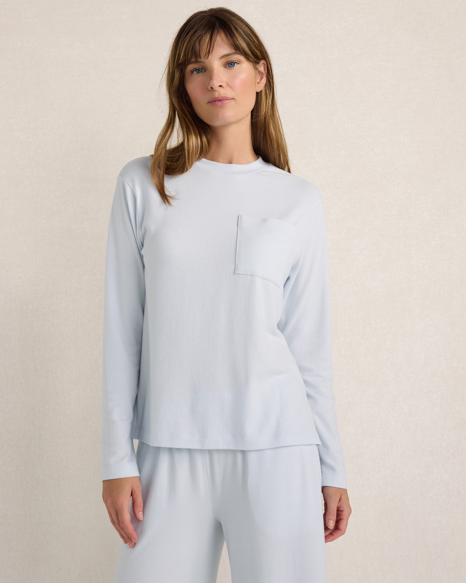Resti Cotton Modal Brushed Jersey Long Sleeve Top