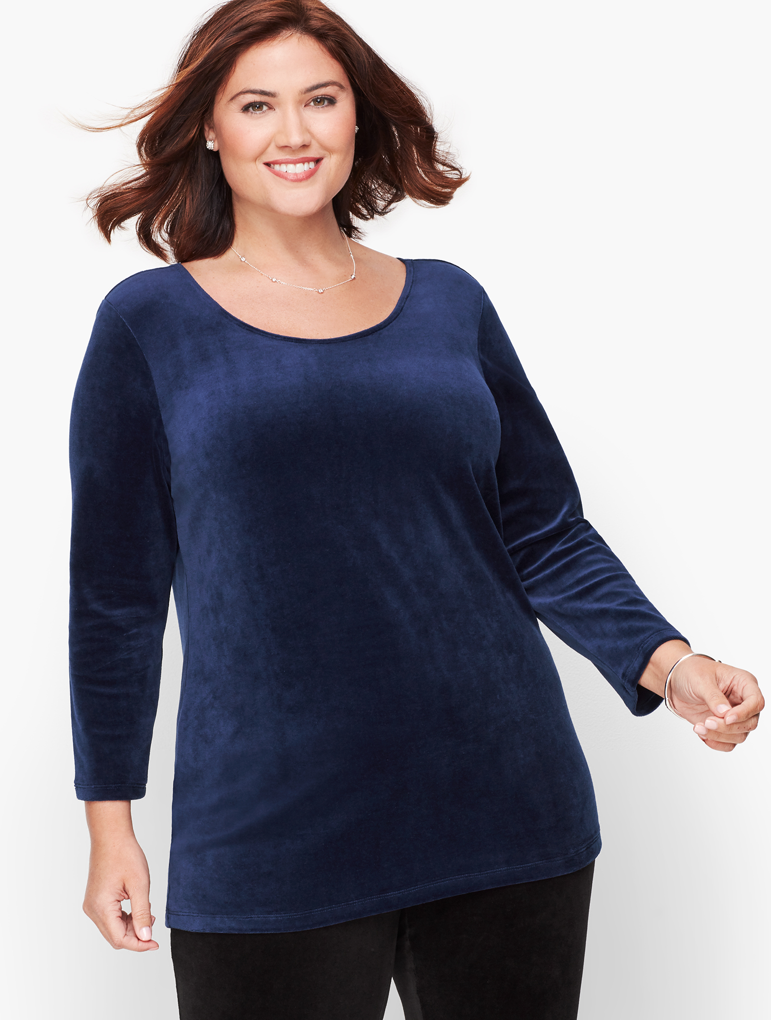 Haut Talbots Noir En Velours Luxe - Taille M - Neuf Avec étiquettes (NWT)