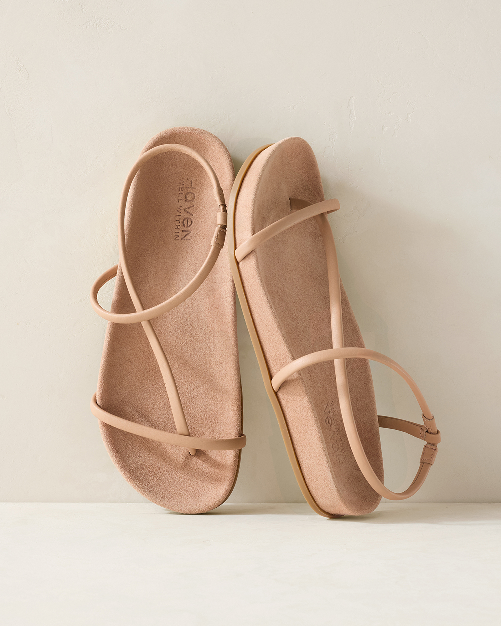 Strappy Leather Molded Sandals - thumbnail 9