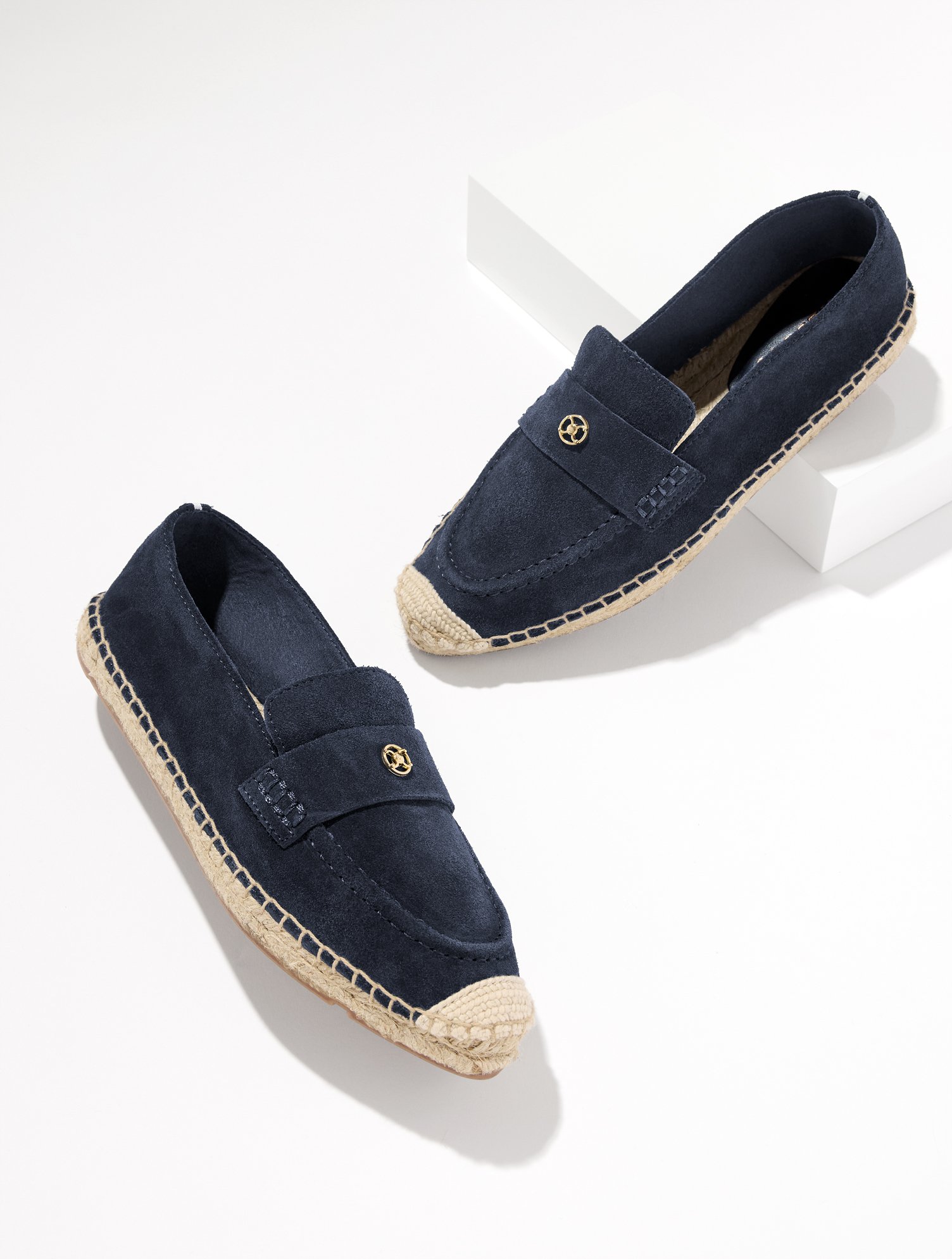 Isla Suede Espadrille Loafers
