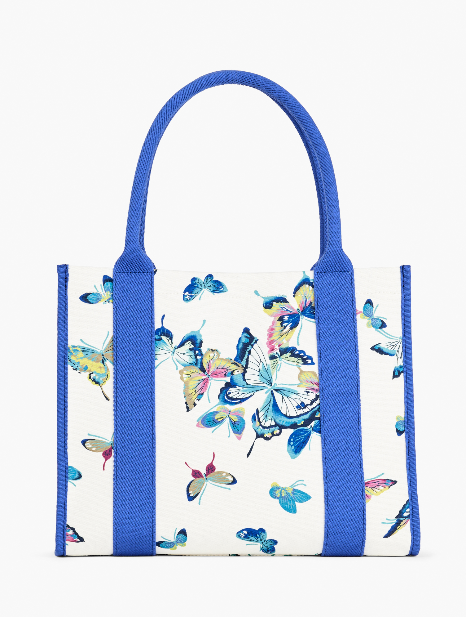 Talbots Exquisite Butterfly Canvas Tote - White - 001