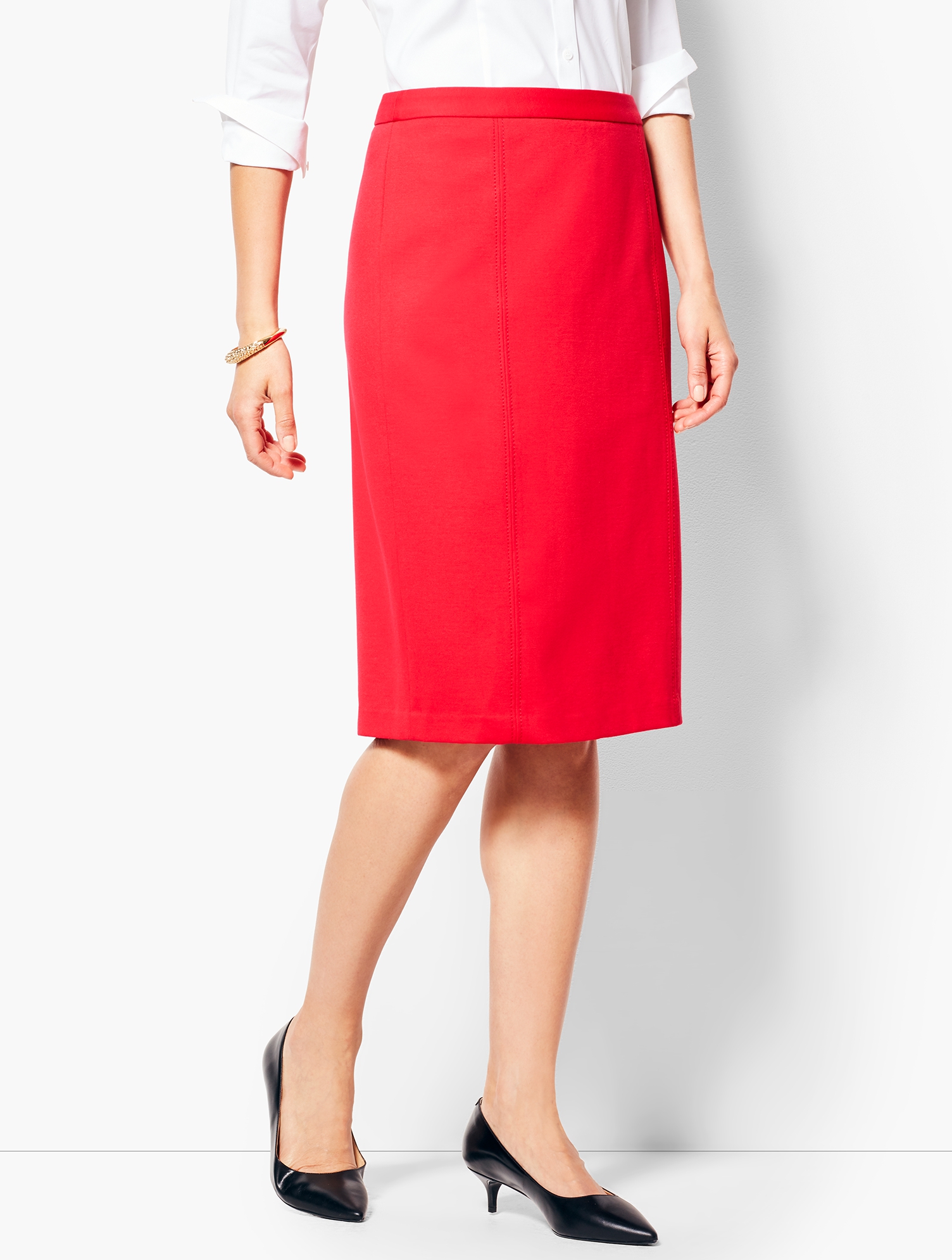 Refined Ponte Pencil Skirt | Talbots