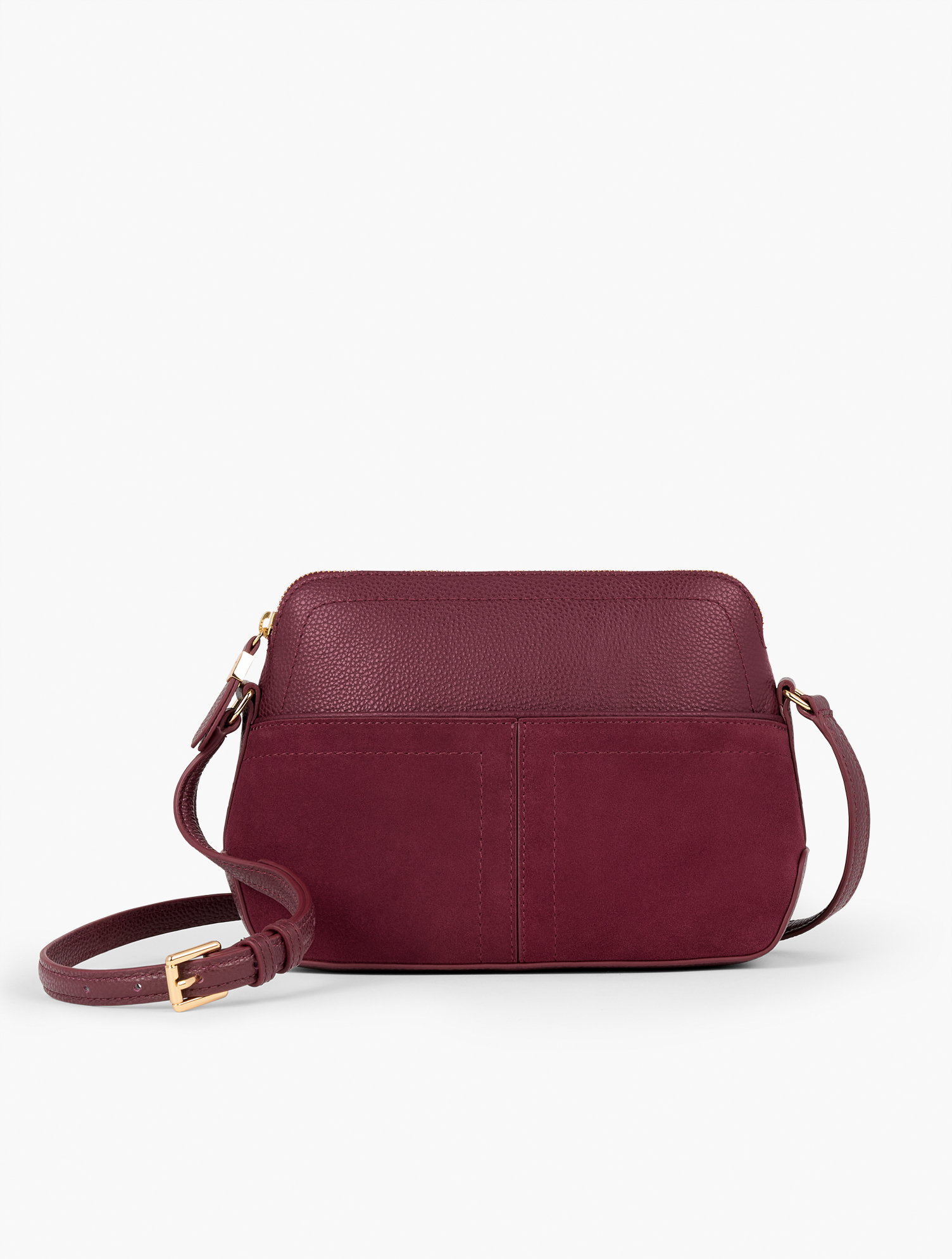 Talbots Ellis Leather Crossbody Bag - Dark Ruby - 001