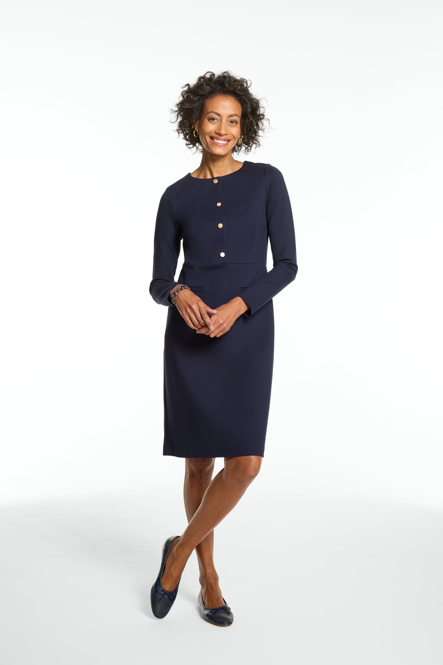 Polished Ponte Sheath Dress