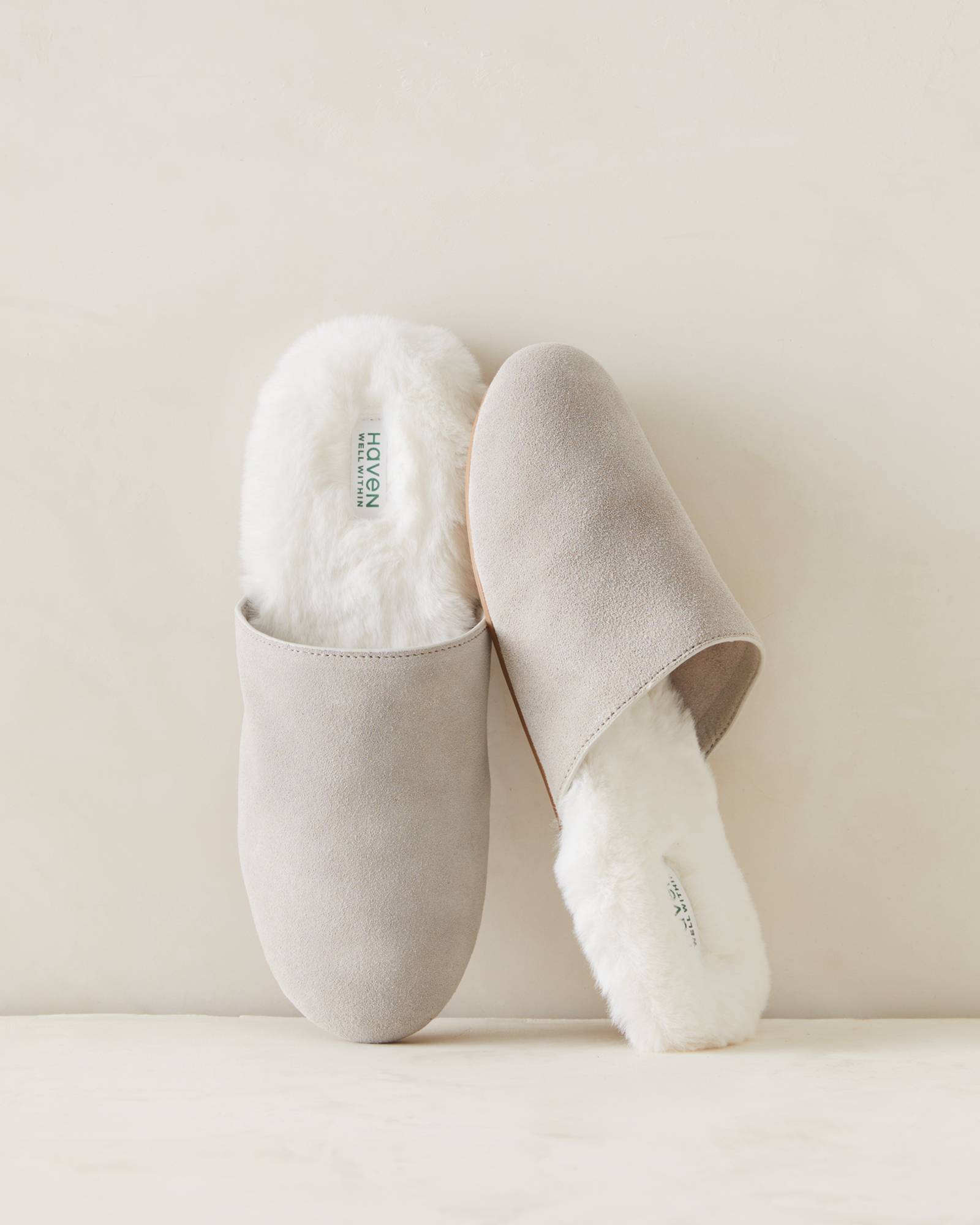 Faux Fur Suede Slippers