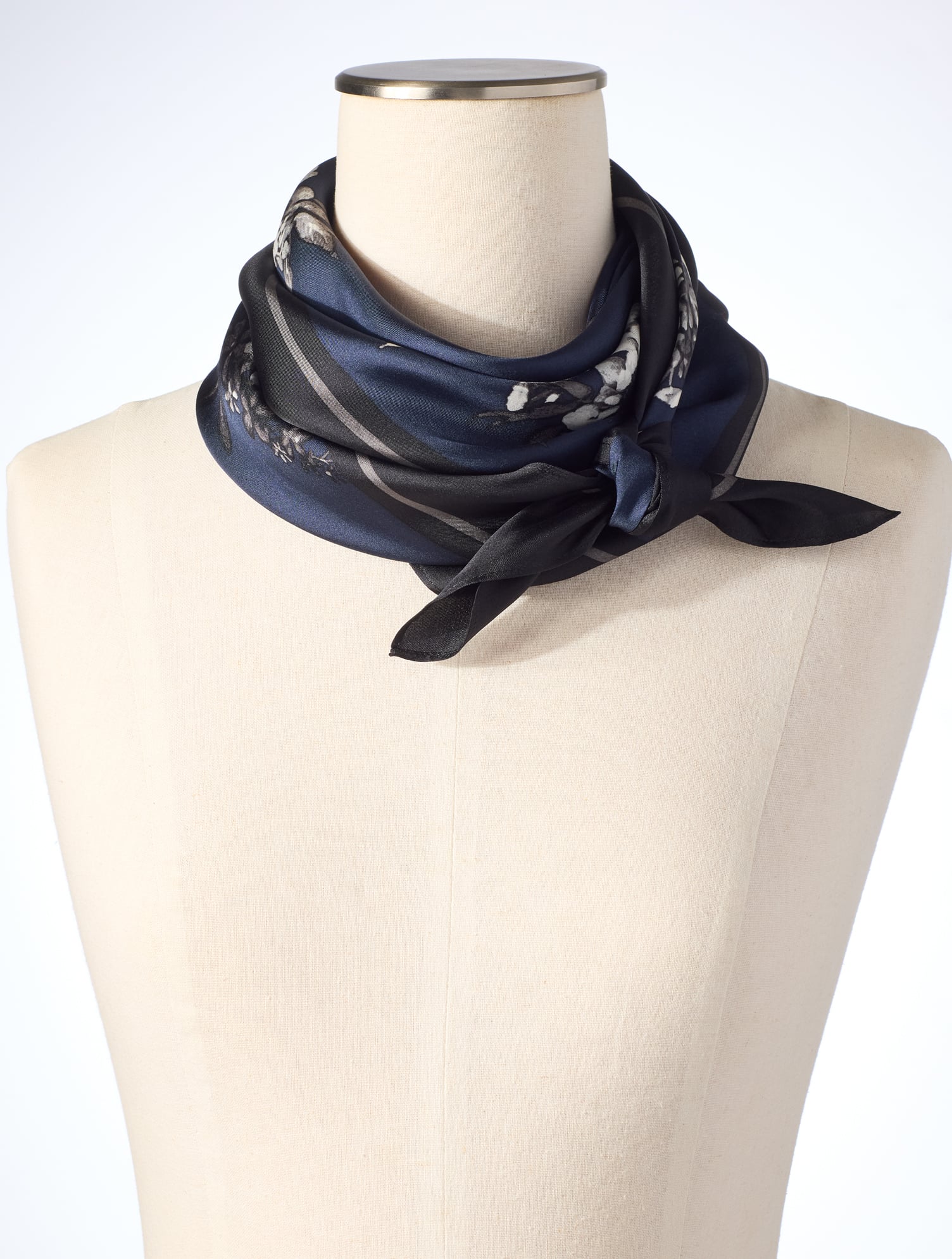 Moonlight Floral Square Scarf