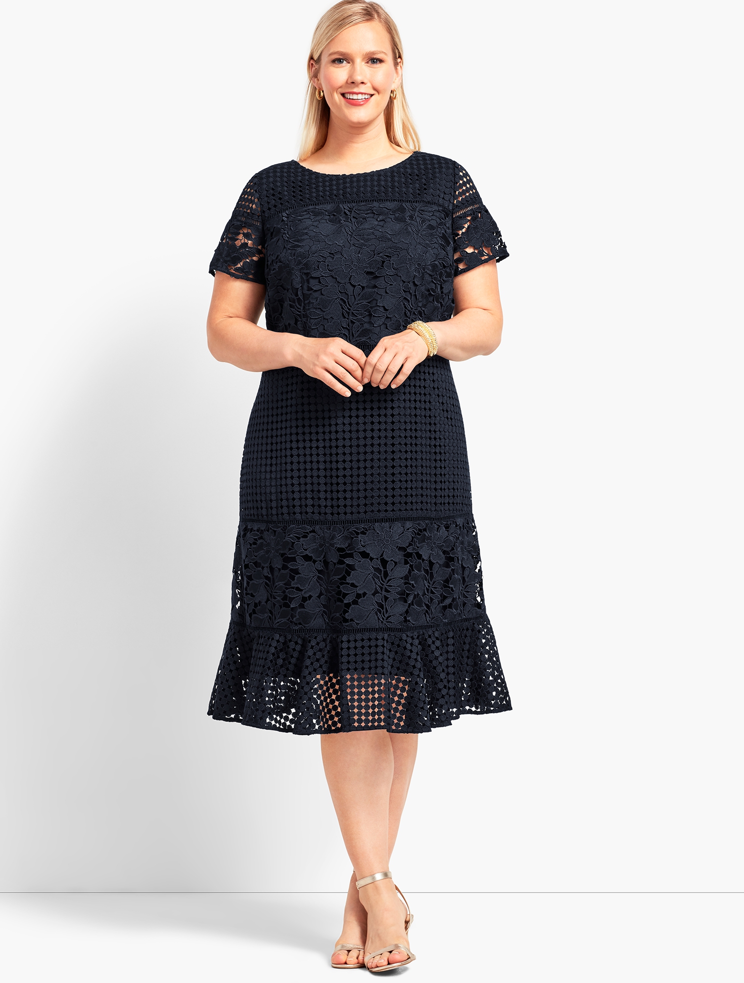 acka lace flare dress size1 【aym】 lace flare dress – Acka online store
