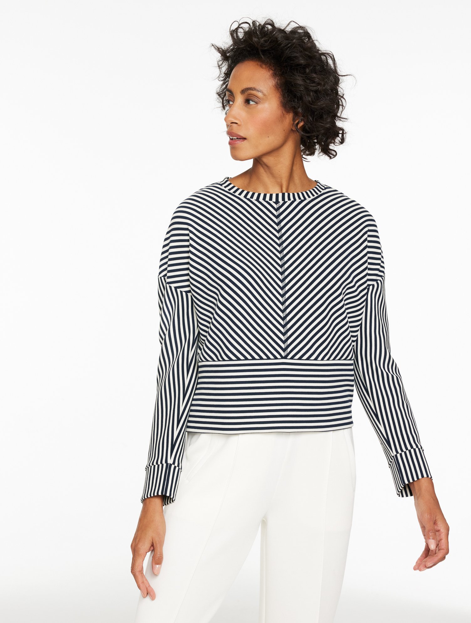 Crewneck Pullover - Resolution Stripe