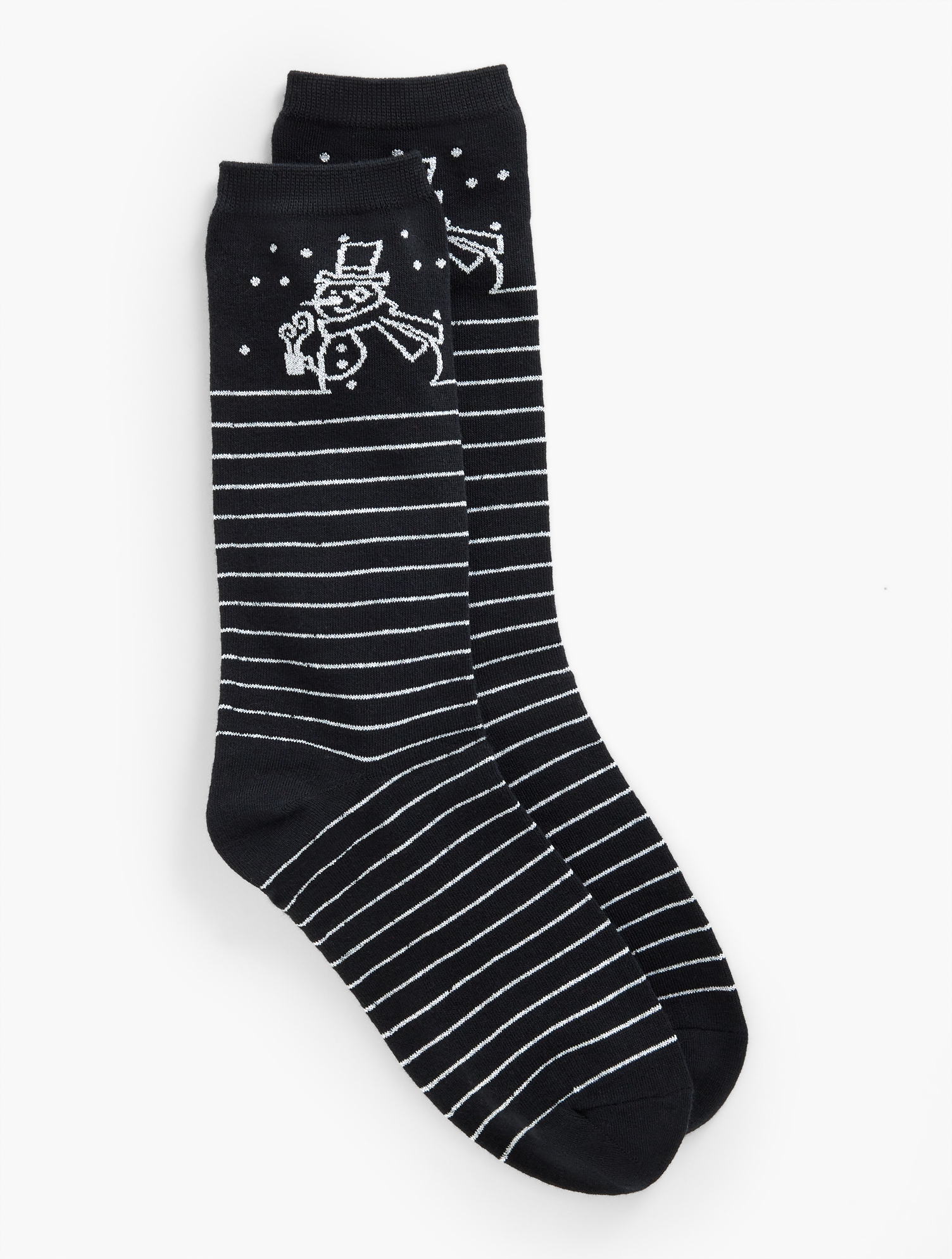 Talbots Frosty Trouser Socks - Black - 001