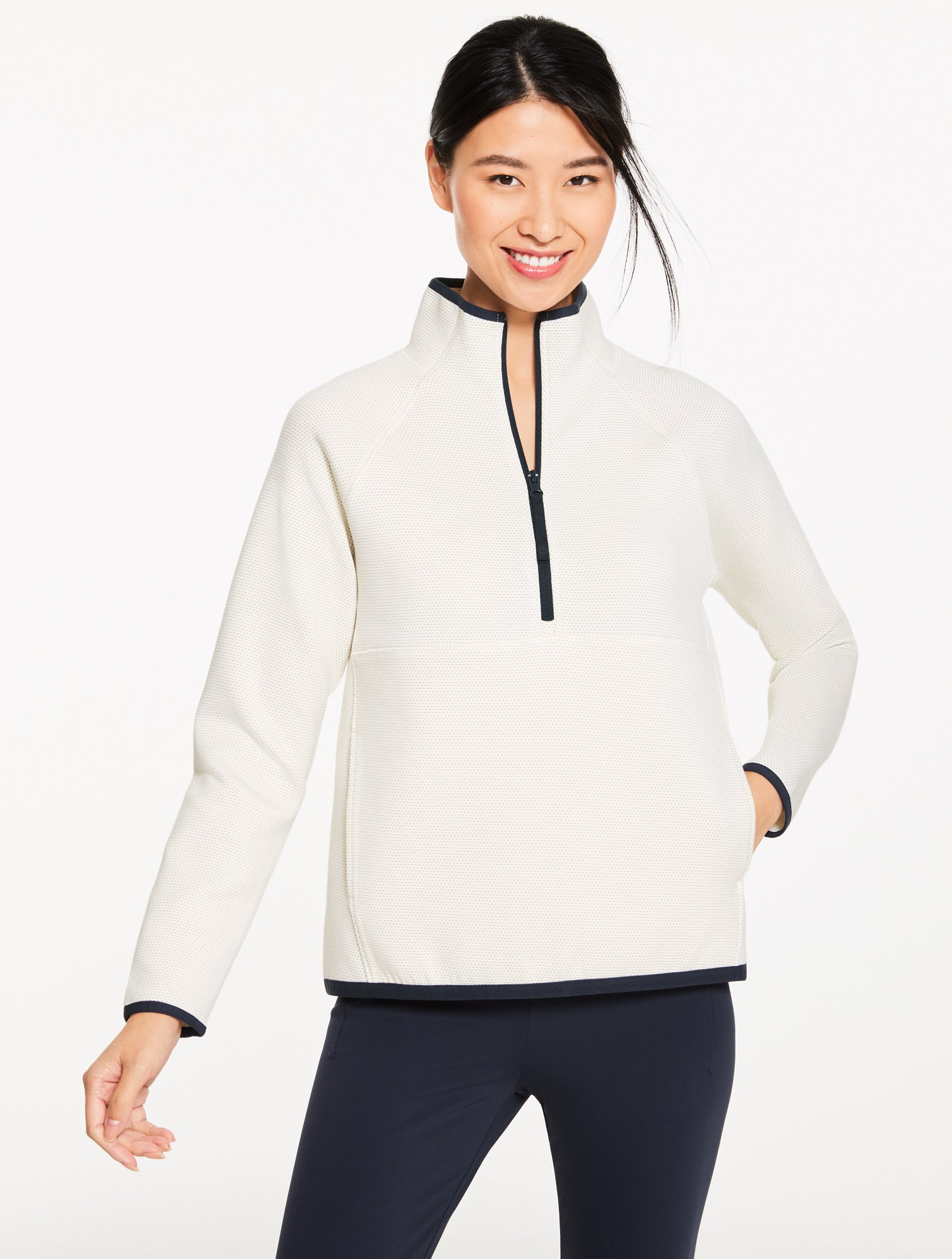 AirKnit Stretch Mesh Half-Zip Pullover