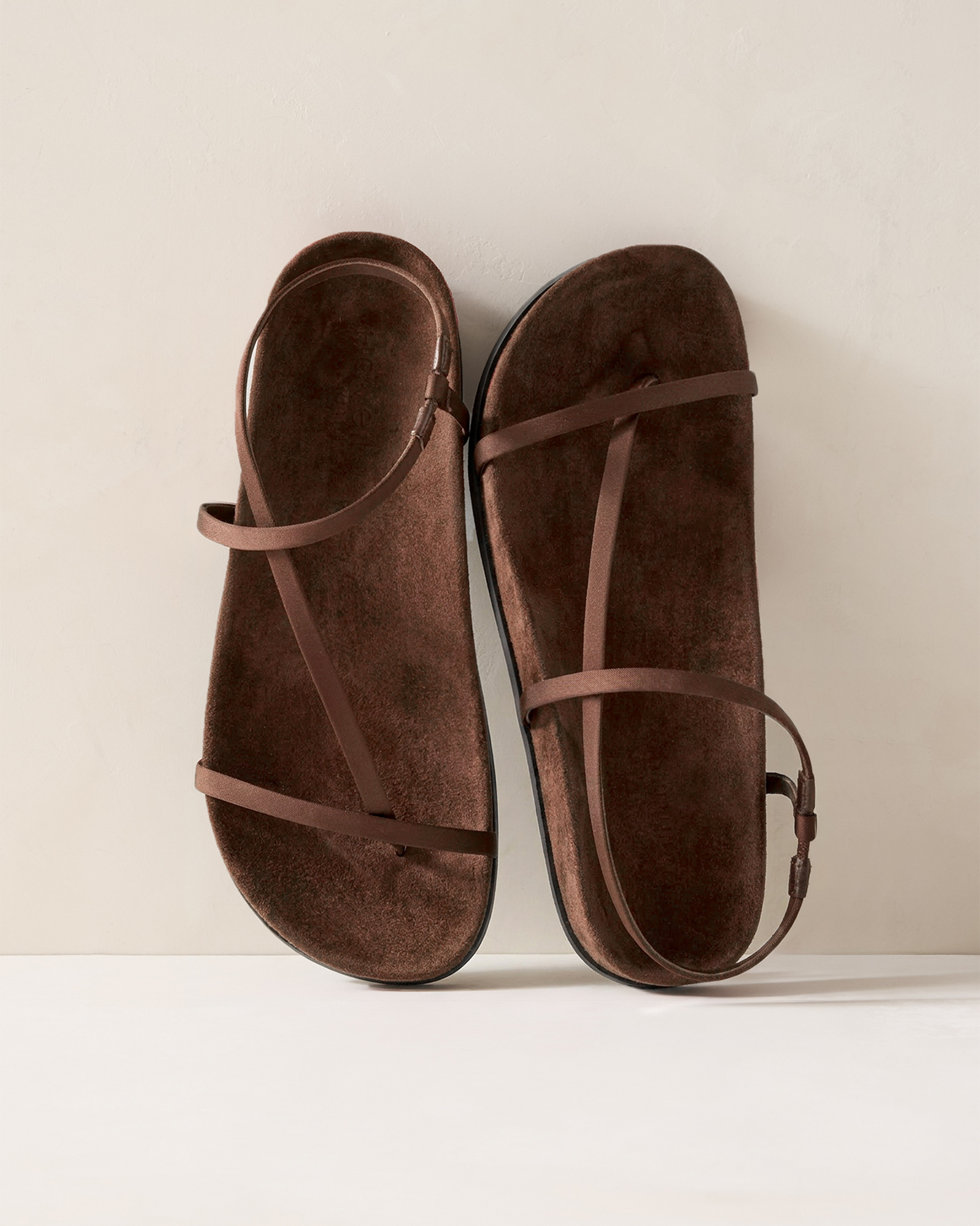 Satin Strappy Wrap Around Sandals - thumbnail 5