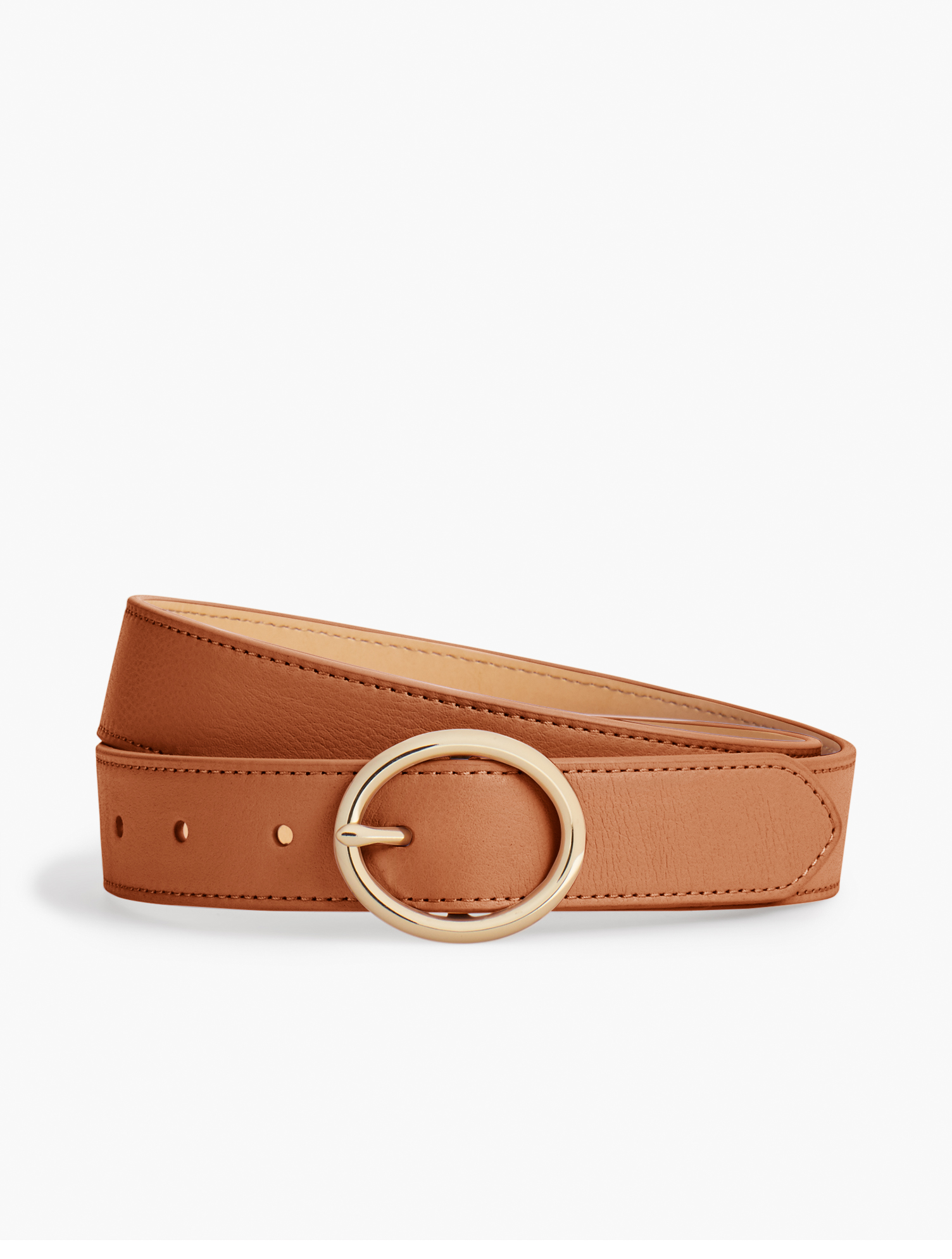 Plus Size Soft Pebble Leather Belt | Talbots display picture 1