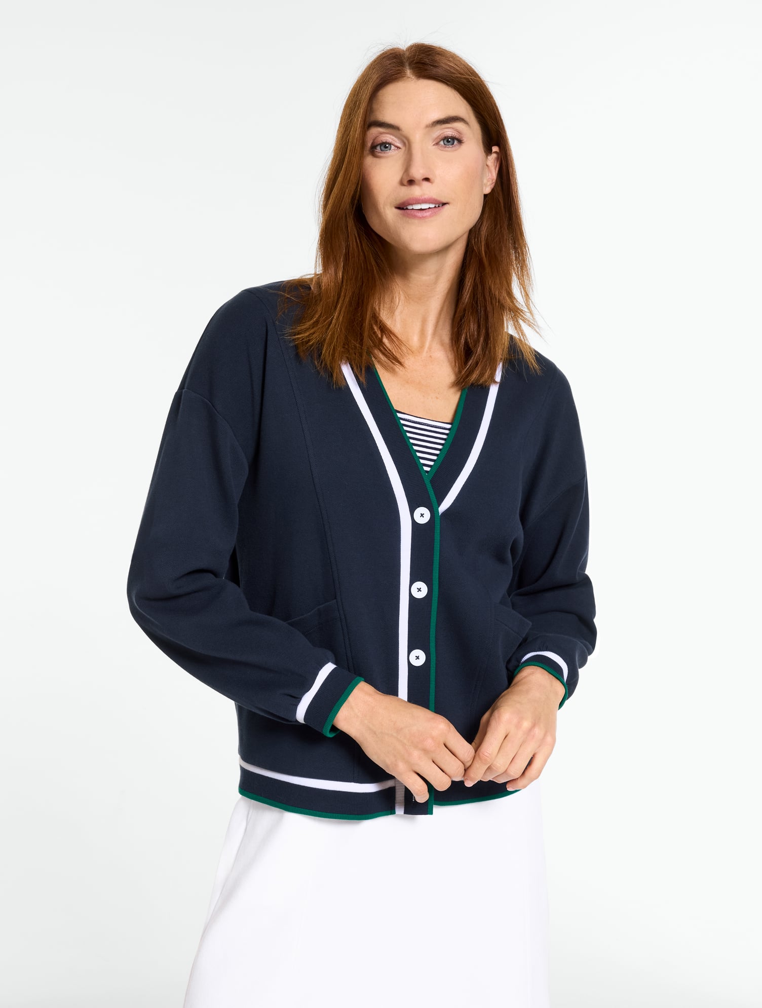 Open Stitch Full-Zip Cardigan | Talbots
