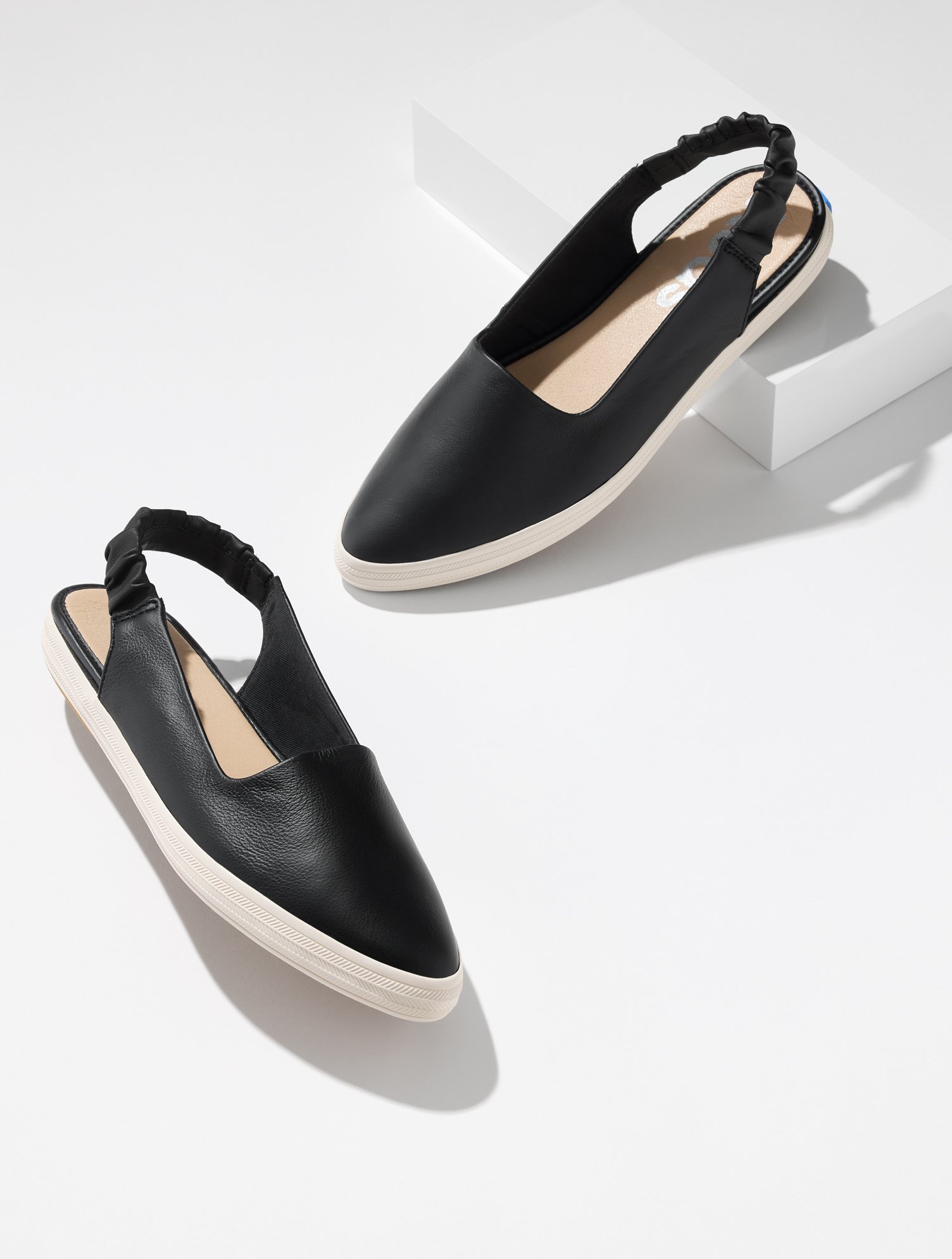Keds® Leather Slingback Flats