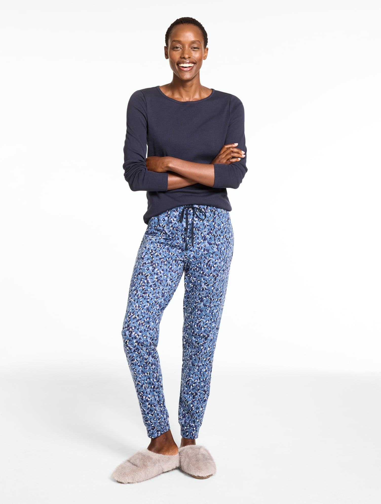 Jogger Pajama Set - Floral Mirage