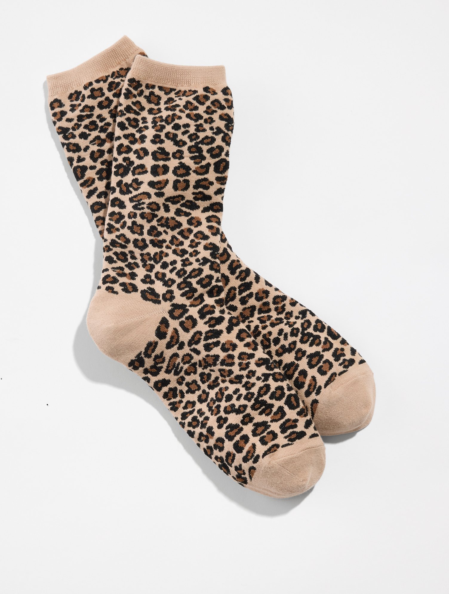 Tri-Color Cheetah Trouser Socks