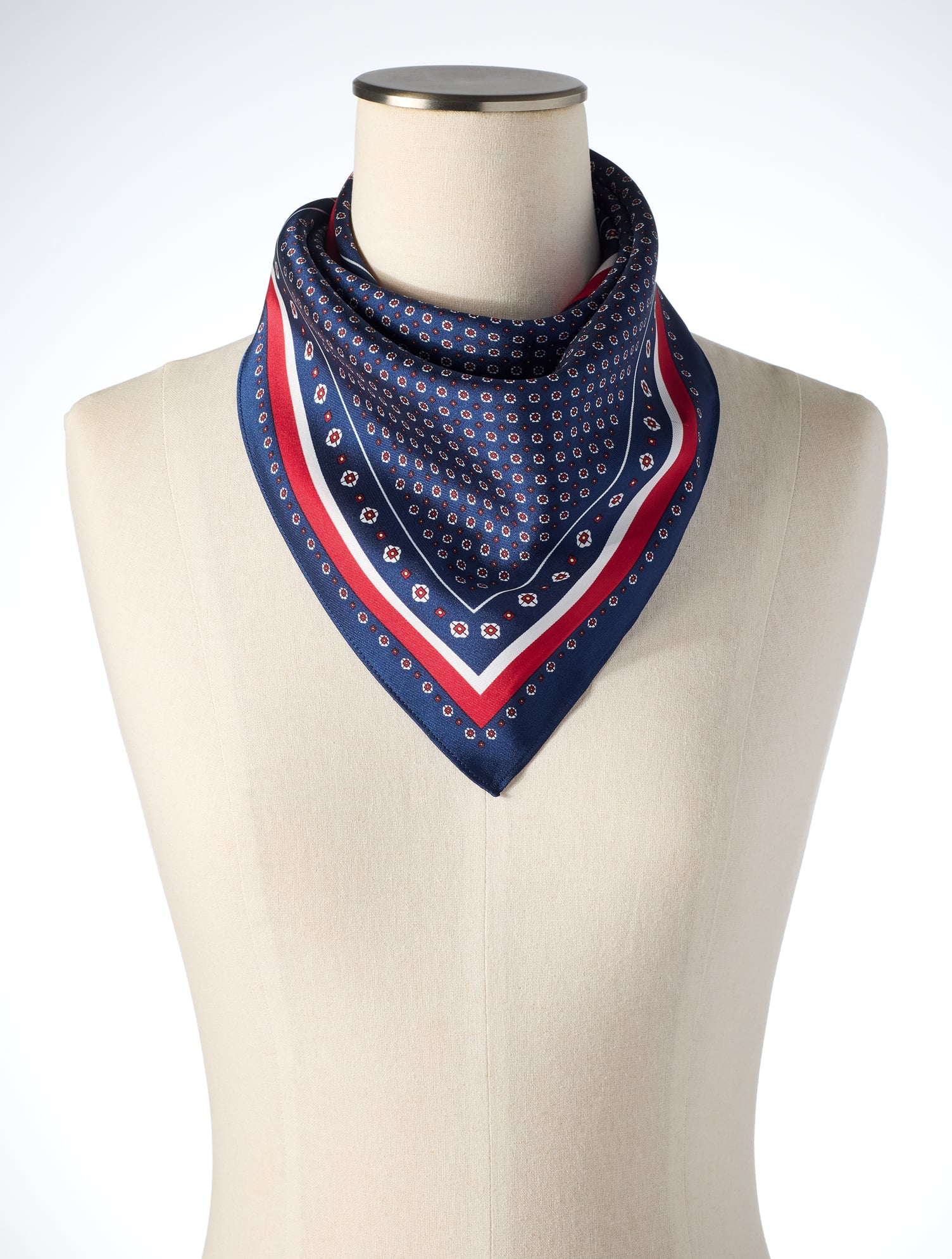 Foulard Floral Square Scarf