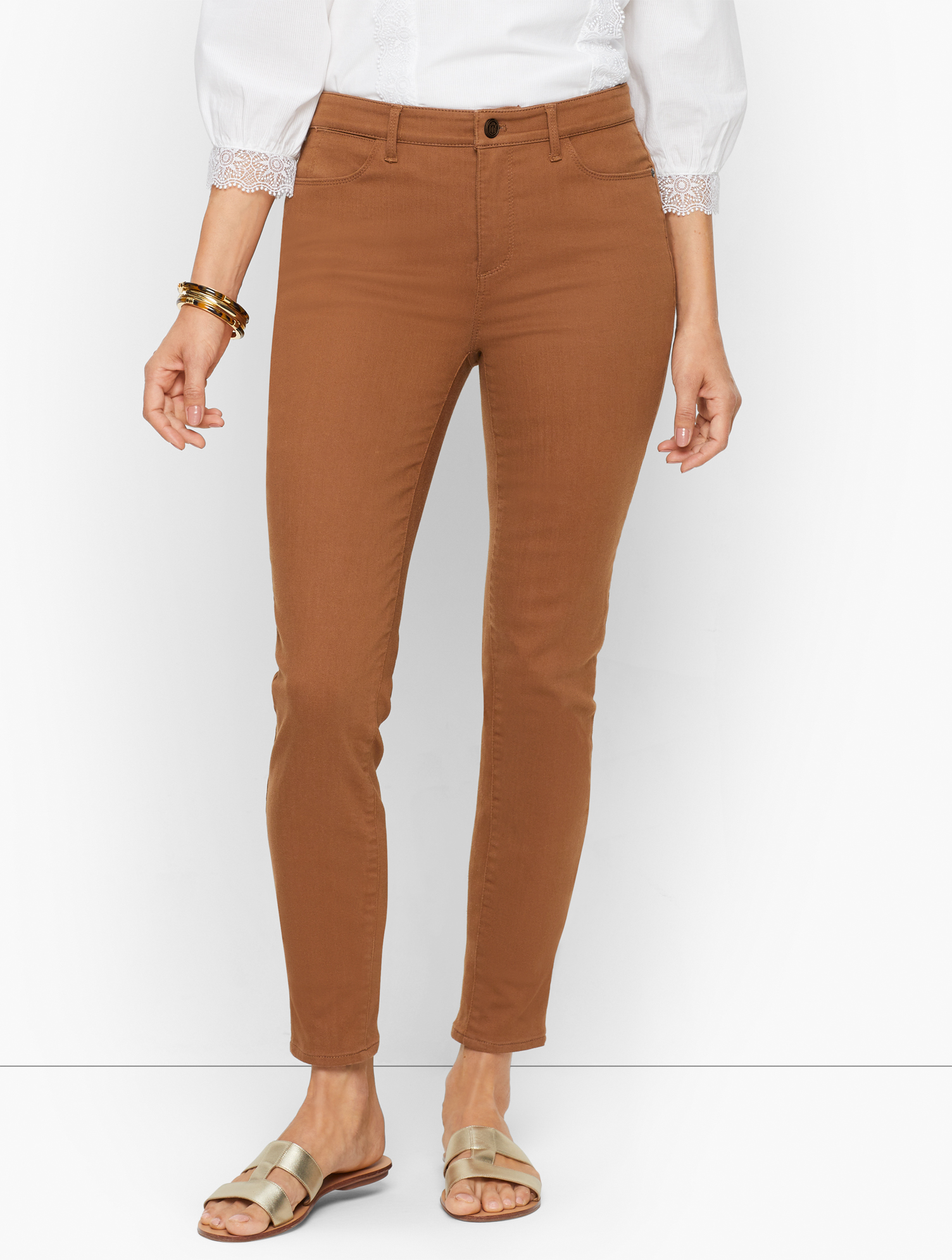 Jeggings Benetton Taille 31 - Rouge Rose (rotpink) - Occasion Très Bon état - Jean Léger Stretch