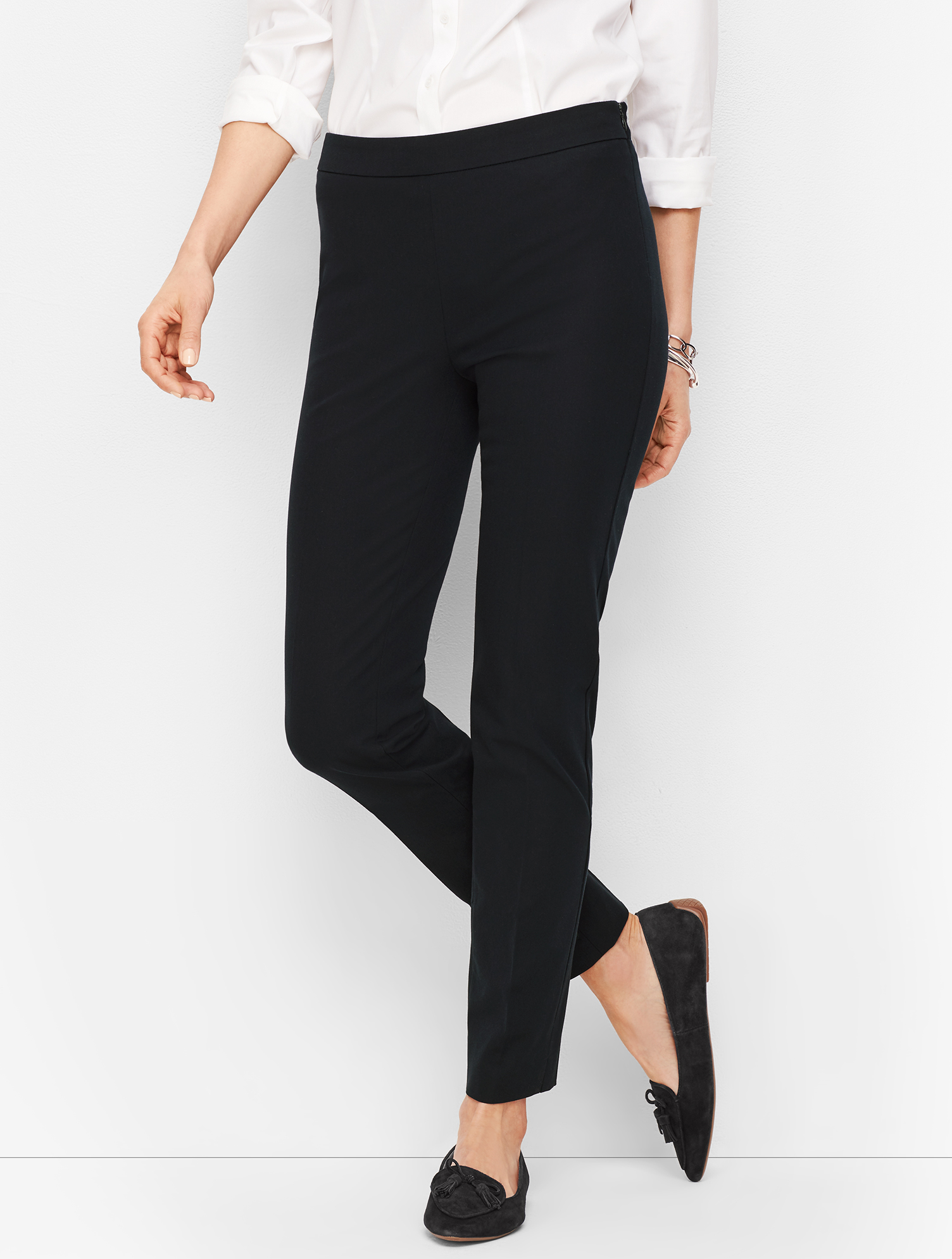 Talbots Petite -  Chatham Ankle Pants - Solid - Black - 10