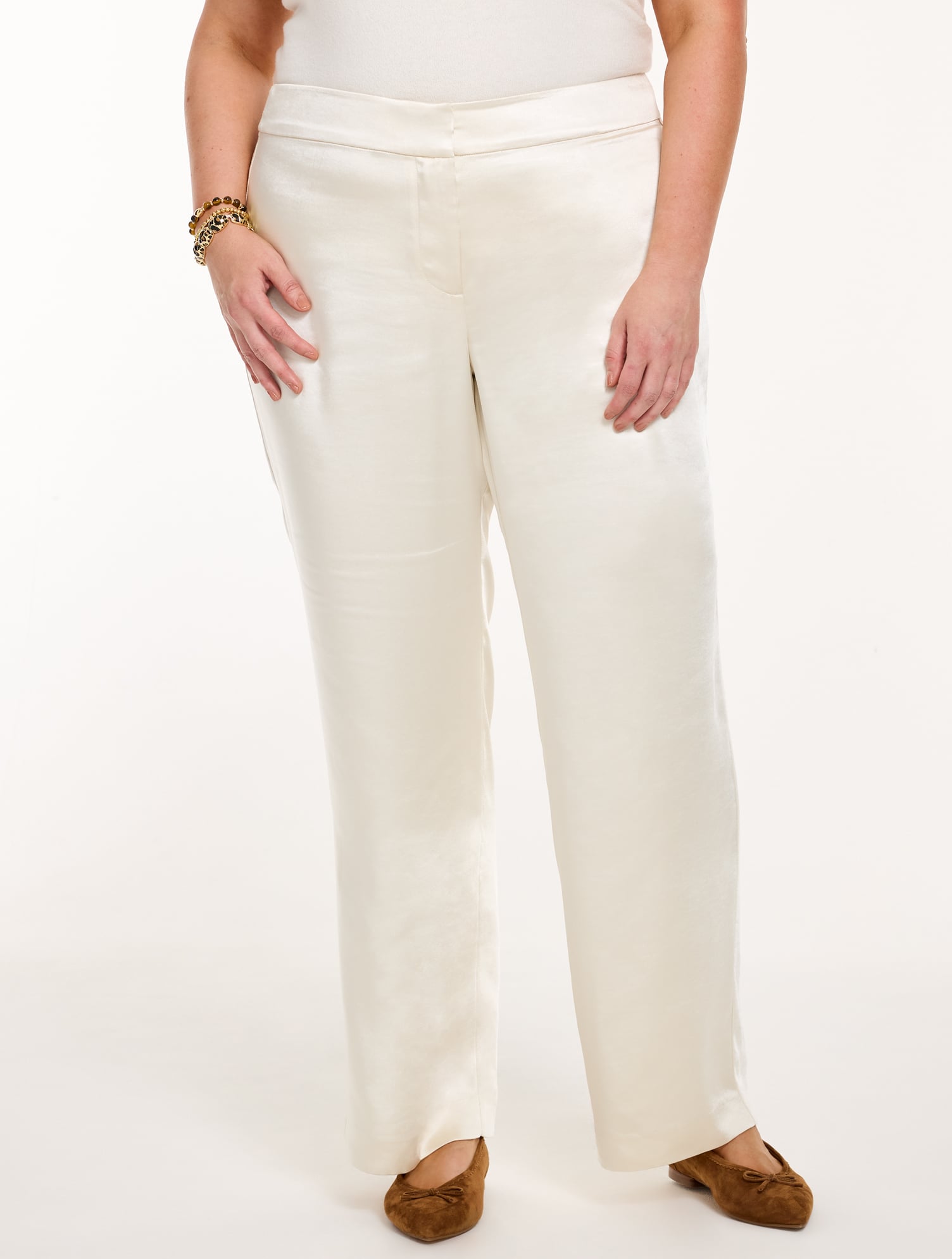 RSVP Satin Wide Leg Pants