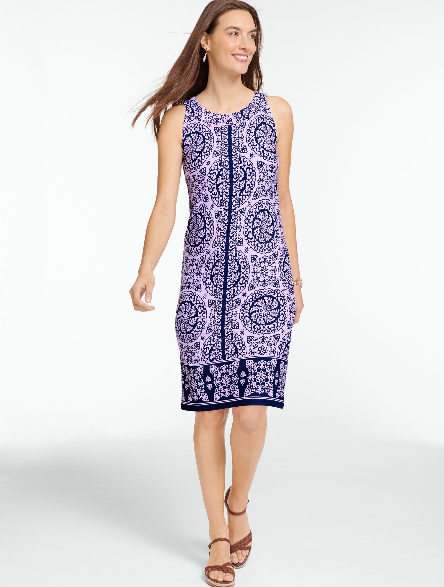 Effortless Jersey Halter Shift Dress - Folk Circles