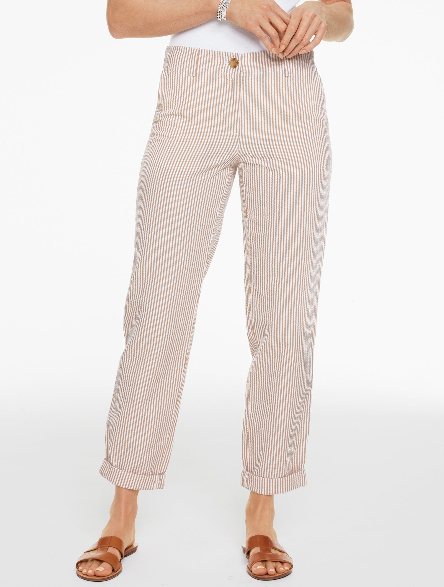 Seersucker Everyday Chinos - Sunshine Stripe
