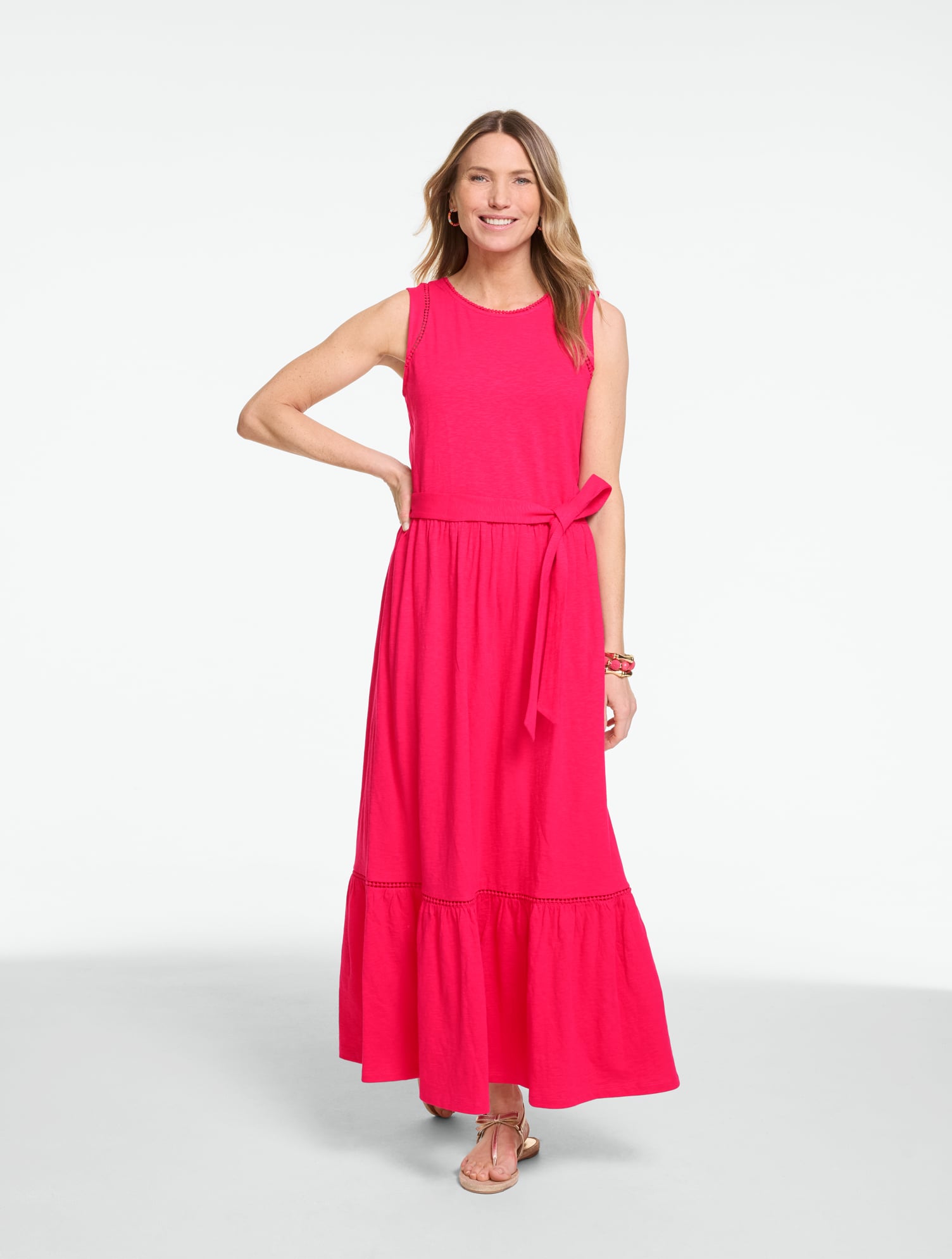 Nantucket Slub Sleeveless Maxi Dress