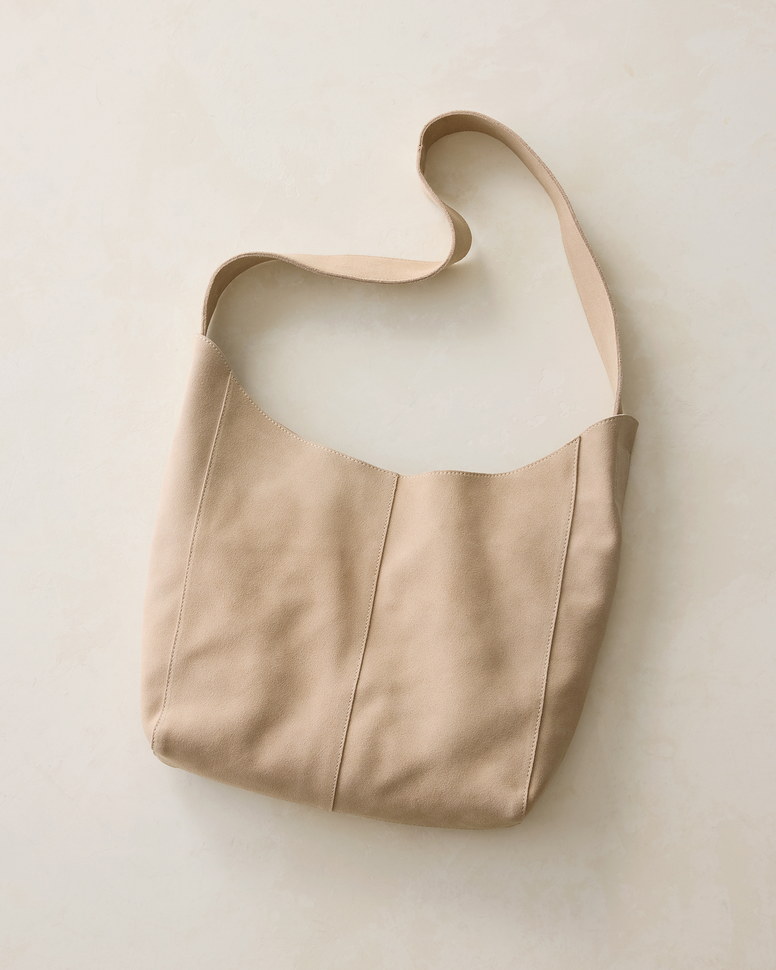 Suede Bucket Tote