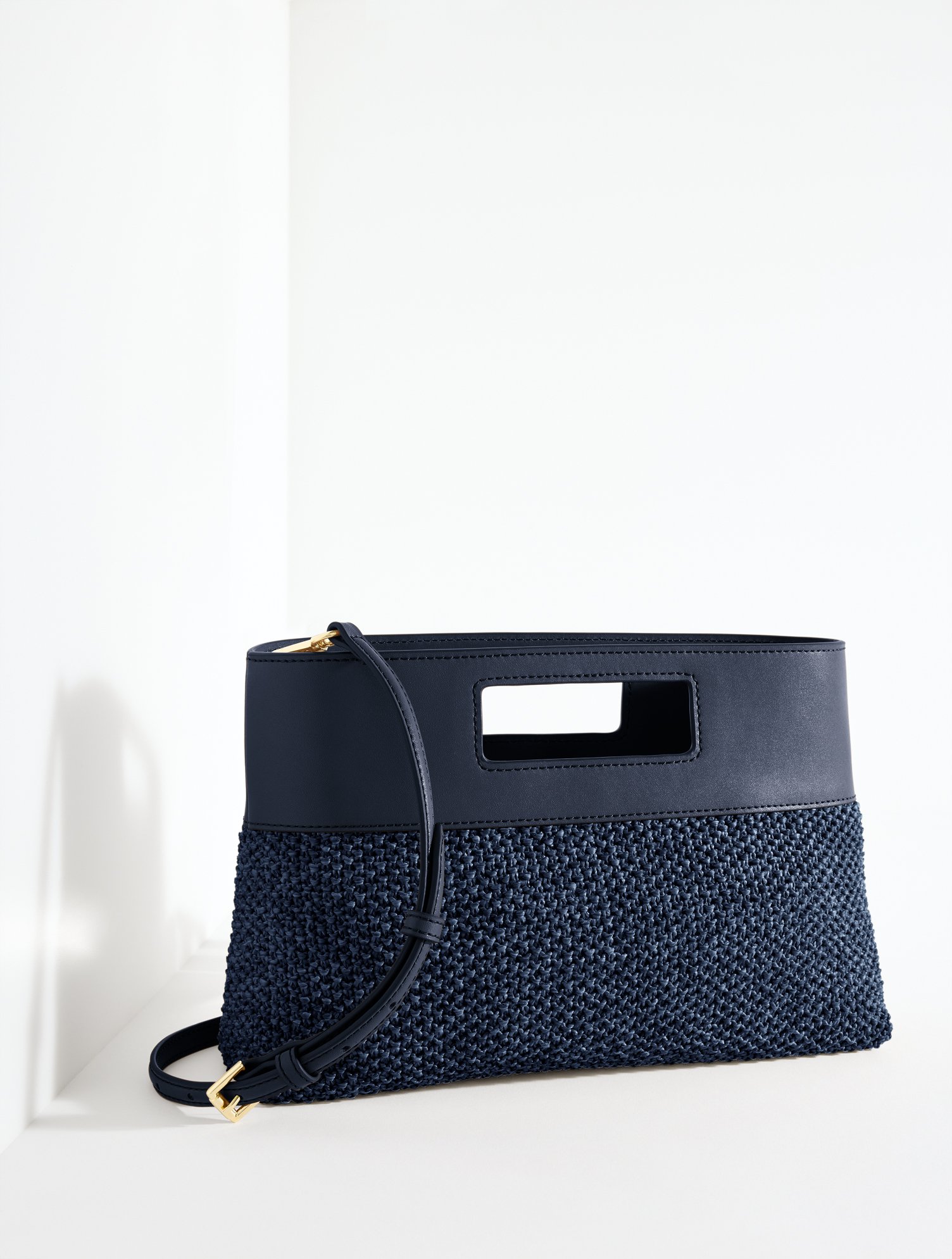 Rectangular Raffia Clutch