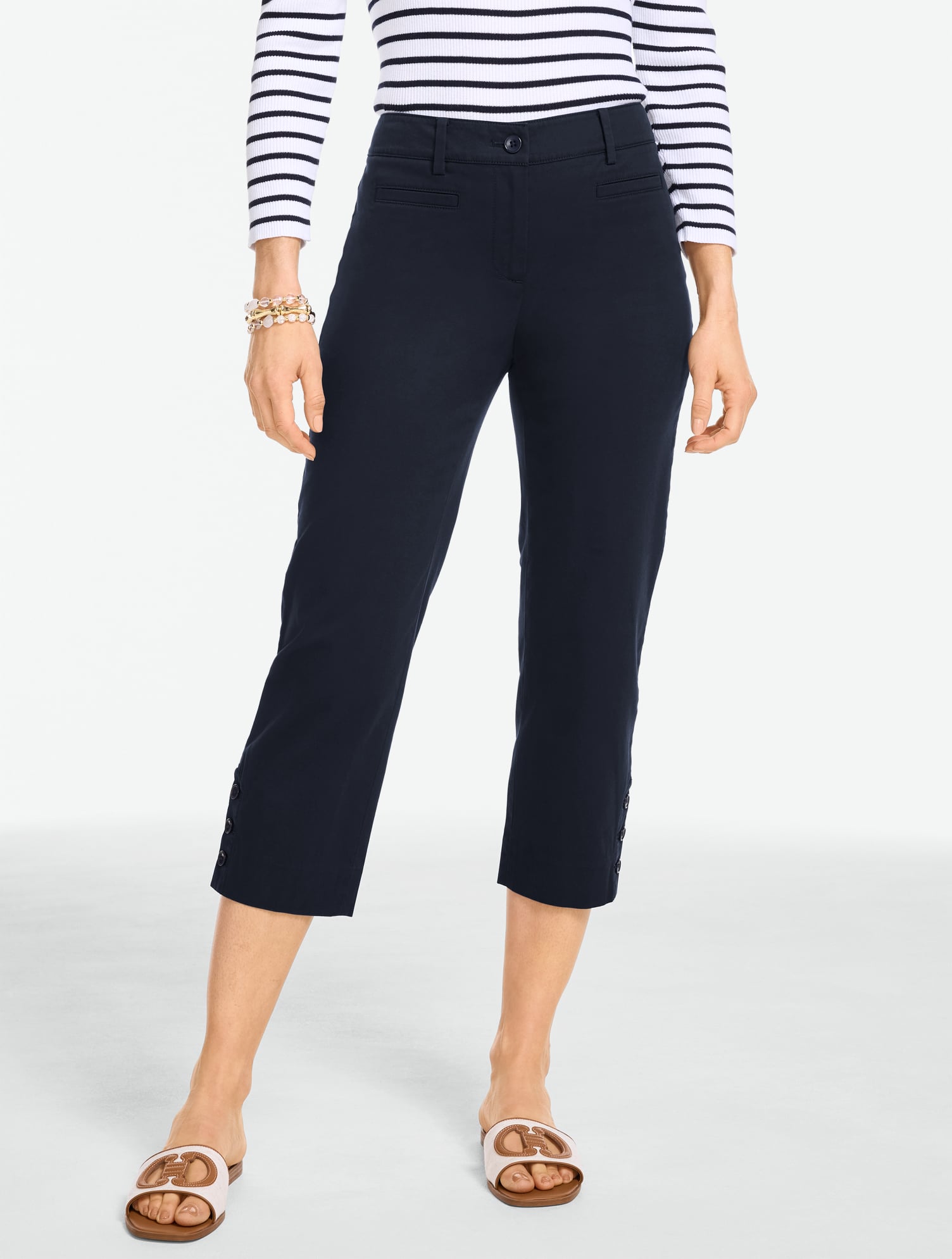 Straight Leg Perfect Chinos - Curvy Fit | Talbots display picture 1