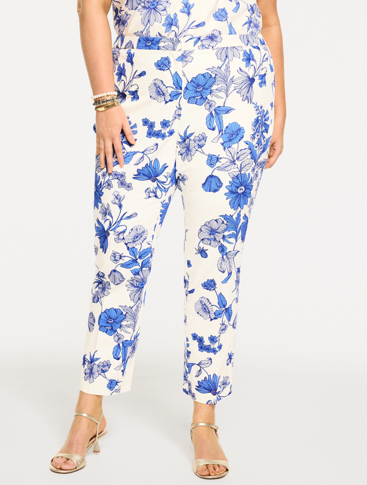 RSVP Straight Leg Ankle Pants - Shadow Floral