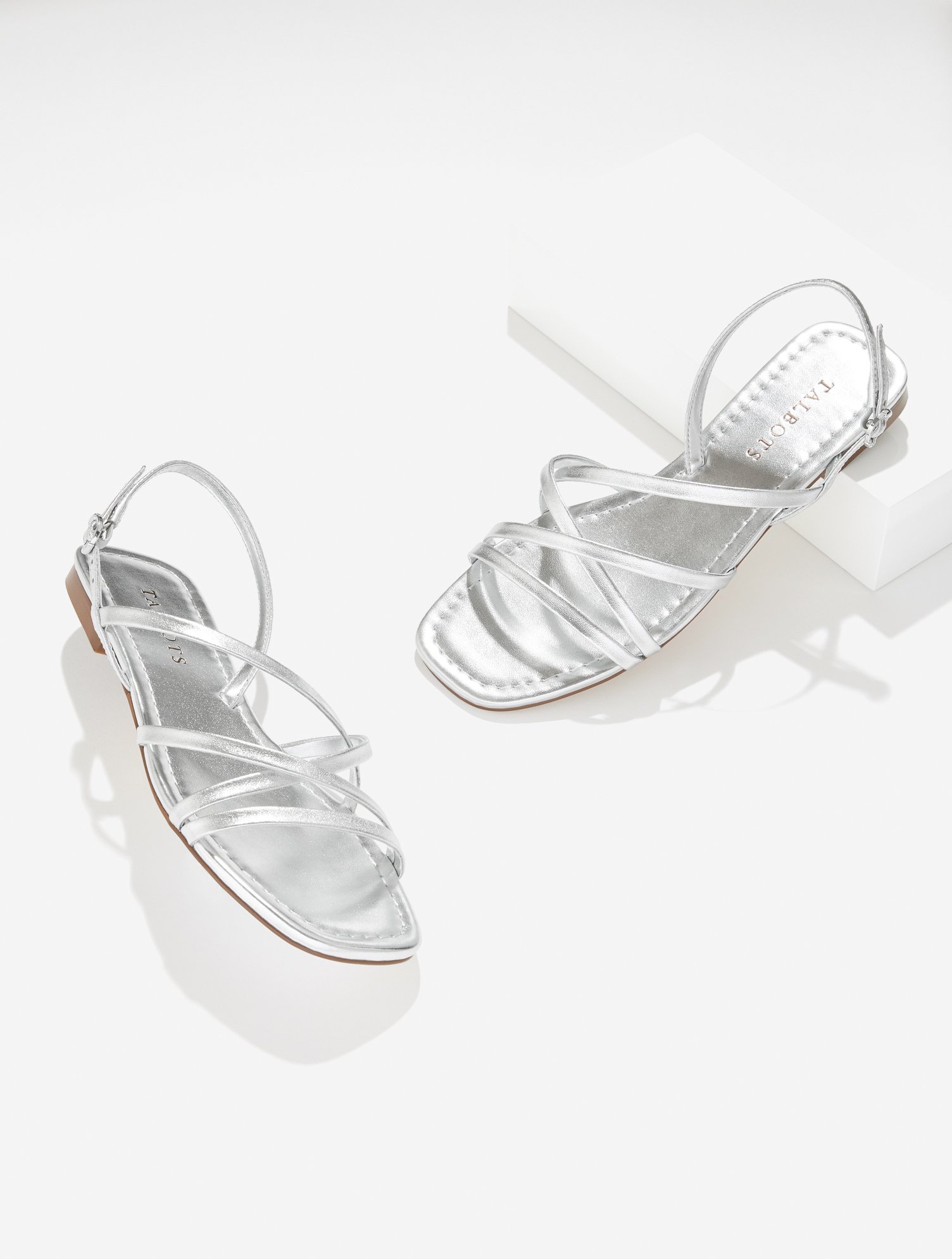 Liana Strappy Metallic Nappa Flats