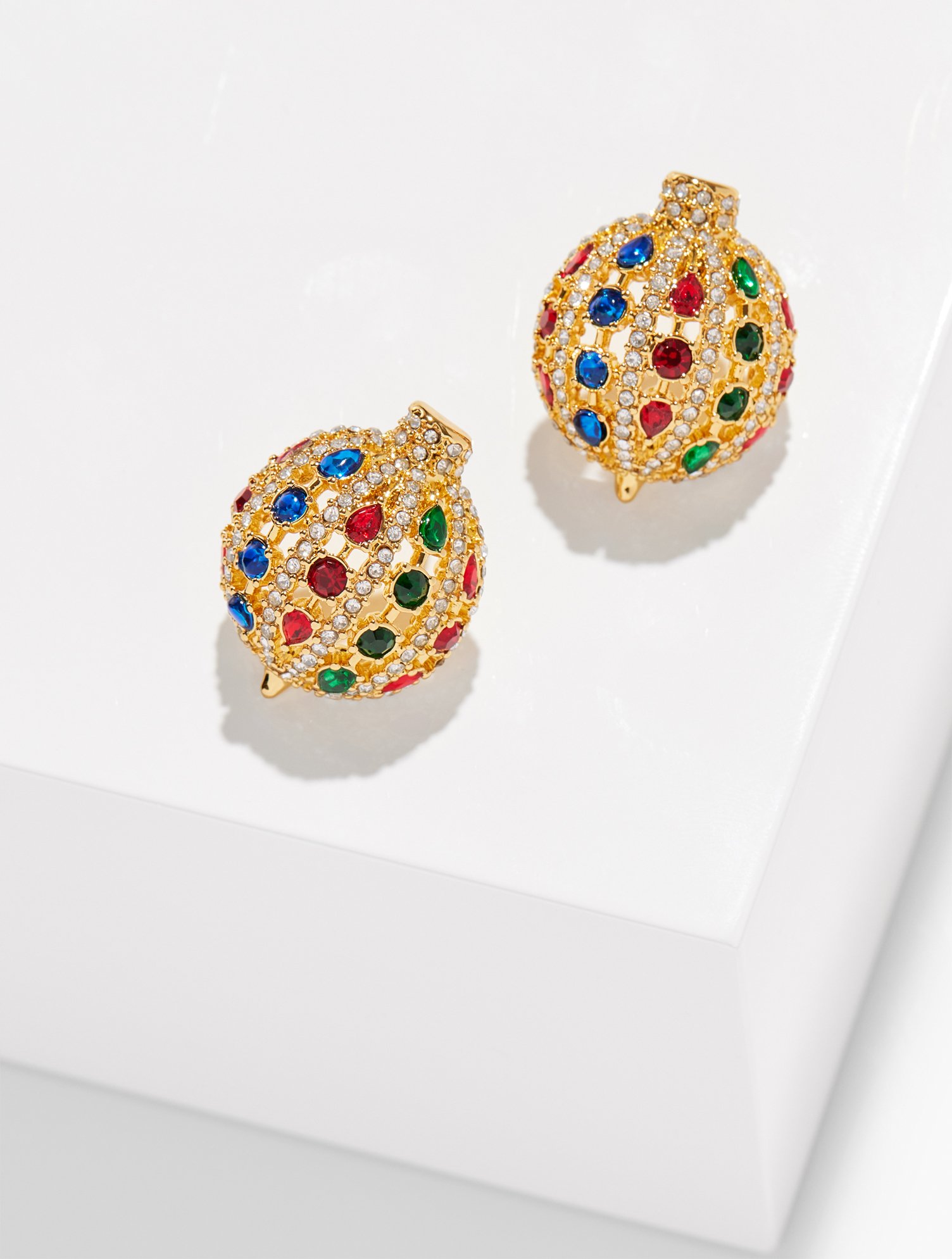 Talbots Ornament Stud Earrings - Port Wine/gold - 001  In Gold