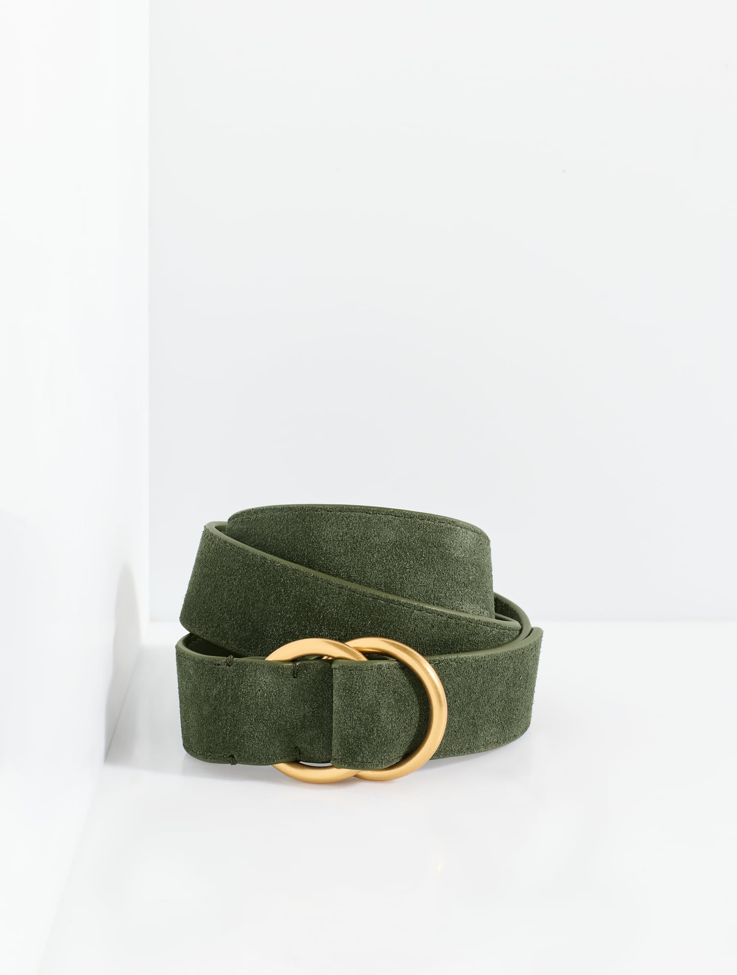 Double Ring Suede Belt