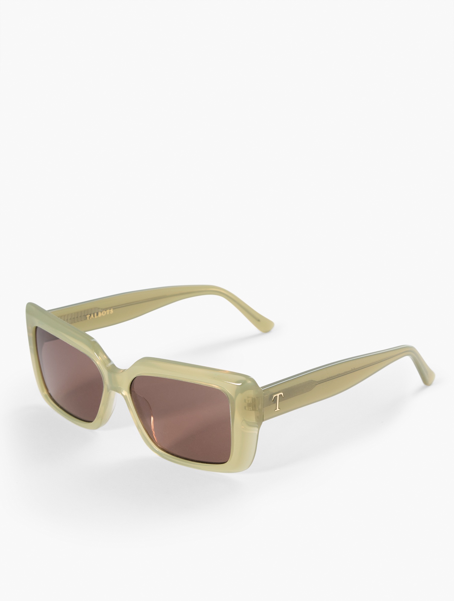 Talbots Tortoise Print Square Sunglasses Florence Tortoiseshell Rectangular Sunglasses | Talbots main image 3