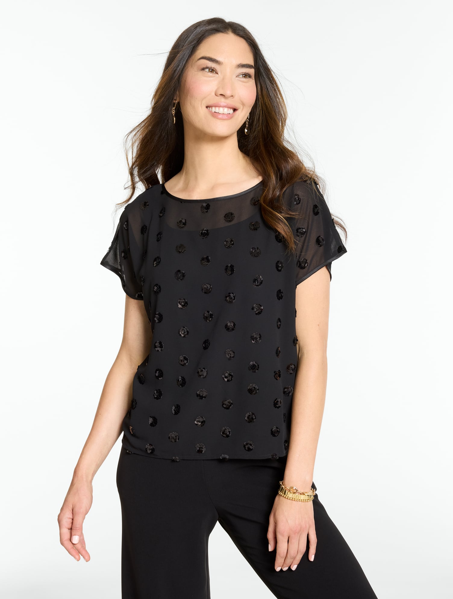 RSVP Soft Sequin Top