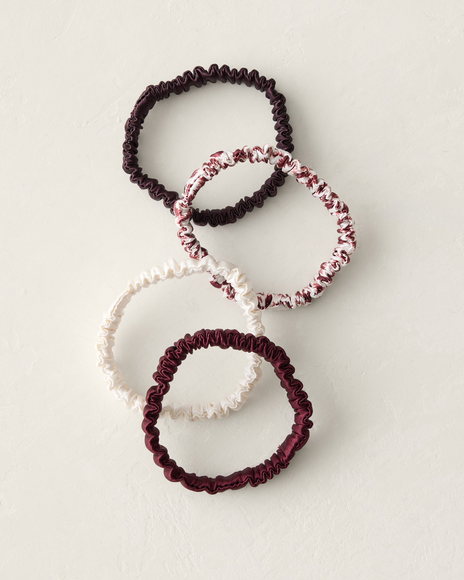 Washable Silk Hair Ties — Animal Dot Multi