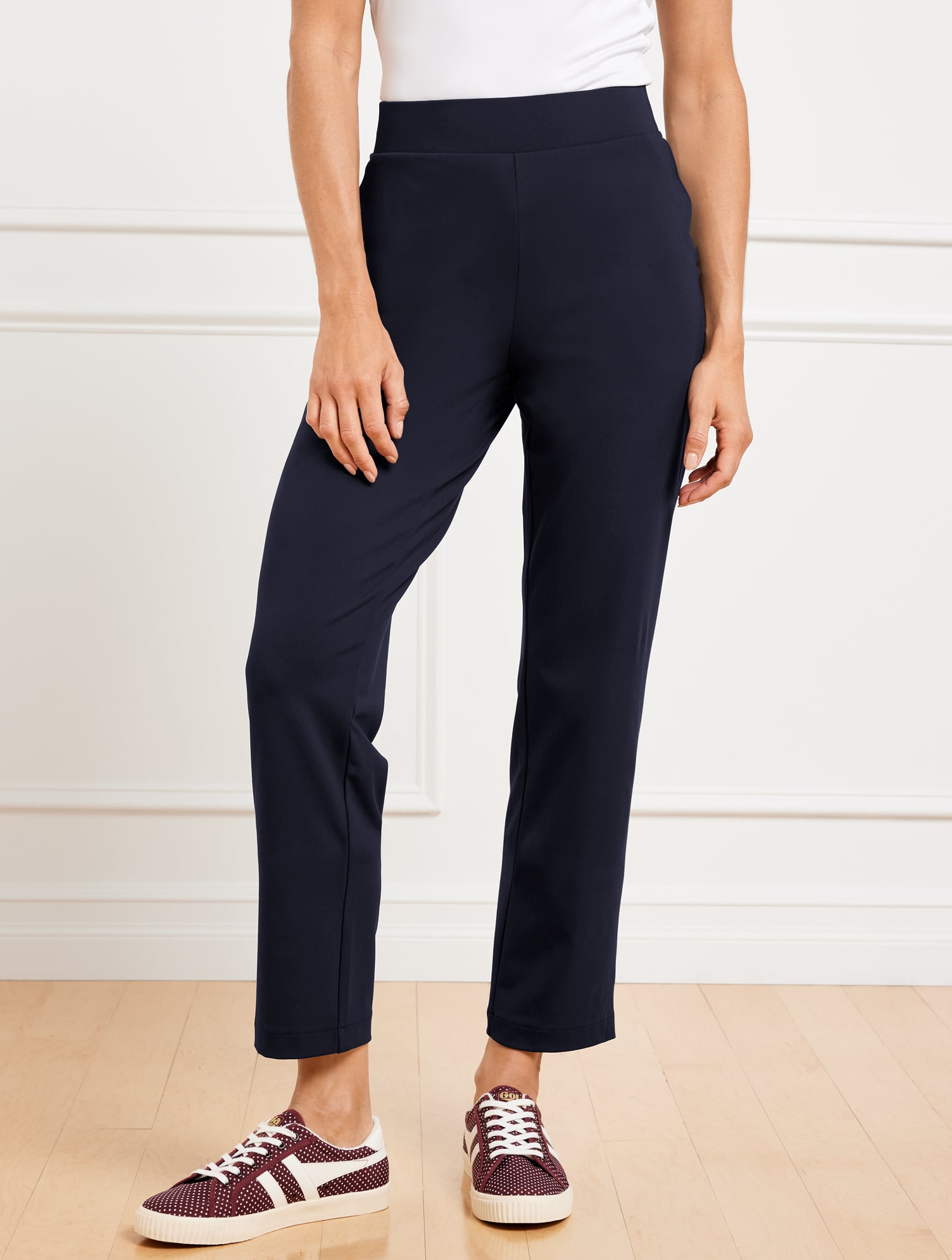 Power Tech Knit Straight Leg Pants | Talbots