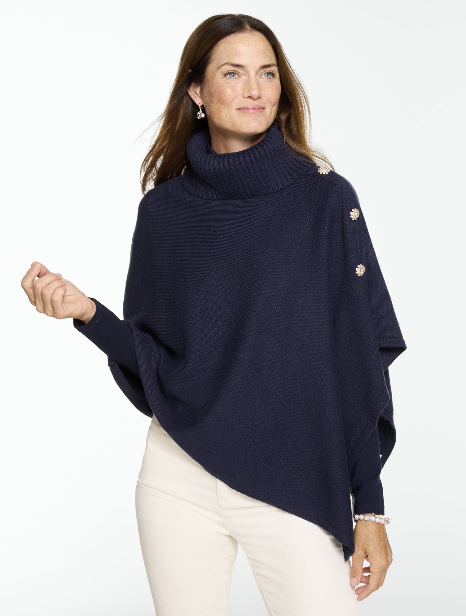 Cowl-Neck Poncho
