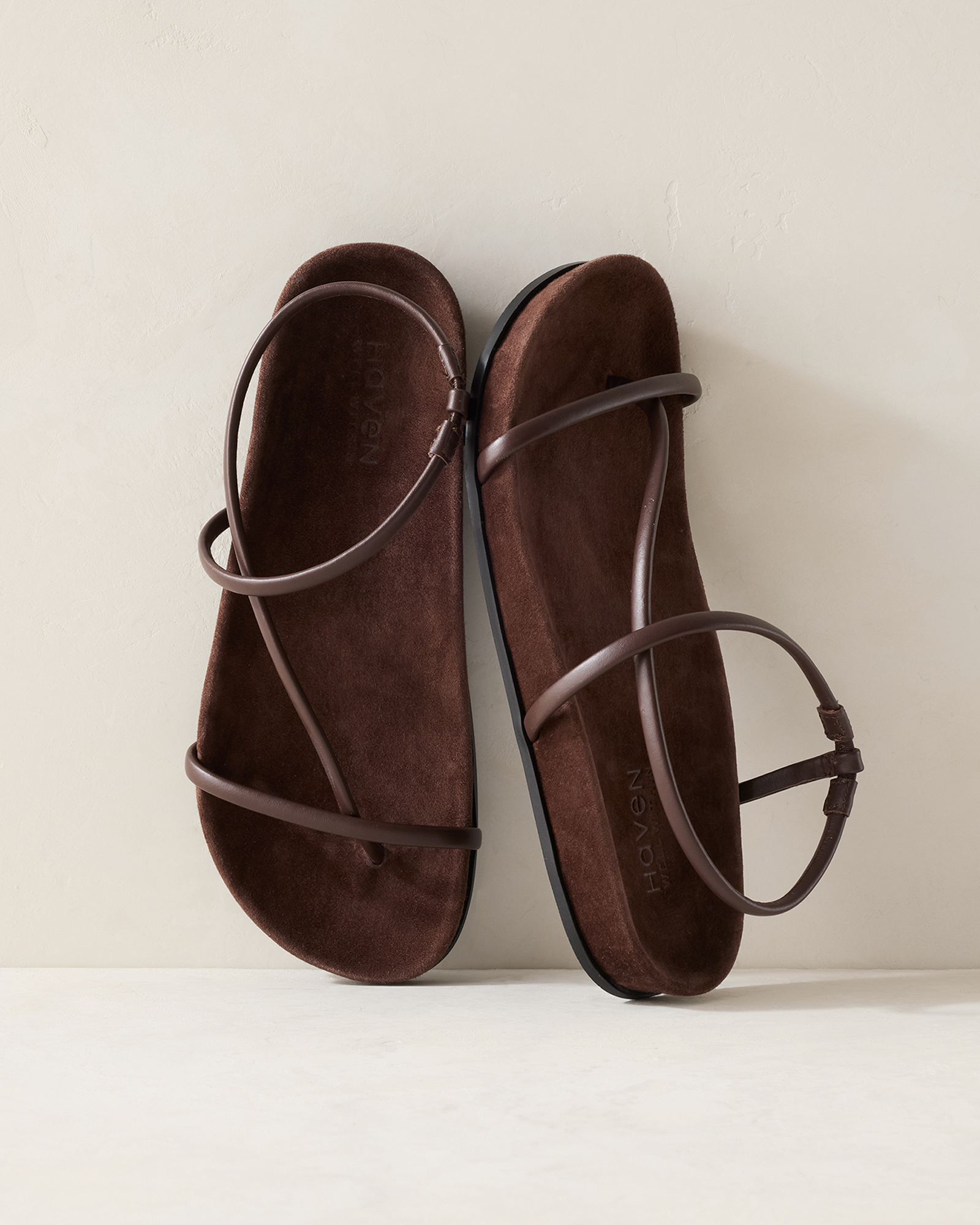Strappy Leather Molded Sandals - thumbnail 7