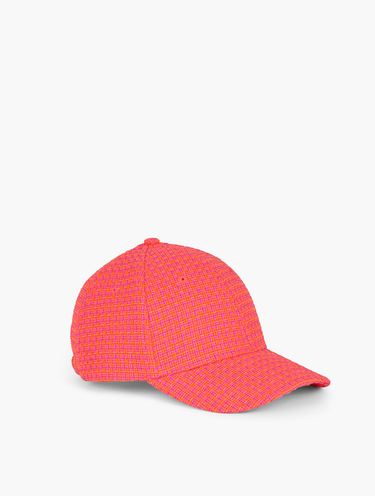 Talbots Tweed Baseball Cap - Pink - 001