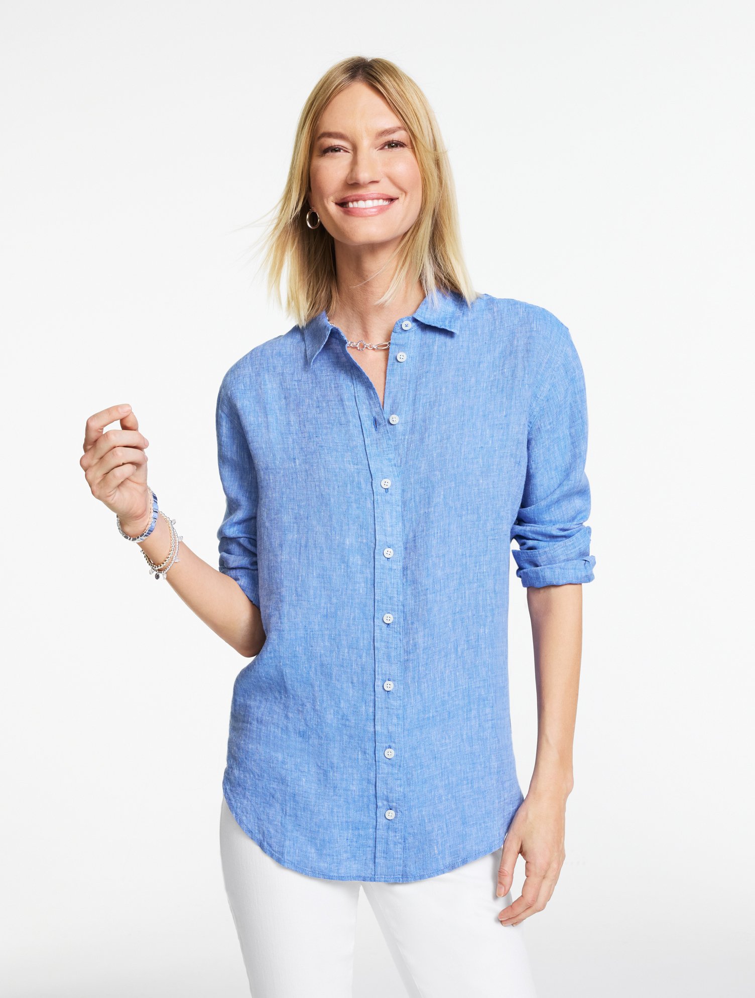 Linen Everyday Relaxed Shirt - Cross Dye