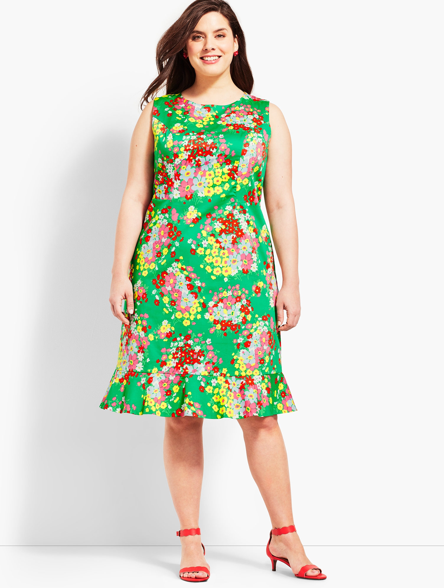 Springtime Floral Shift Dress | Talbots