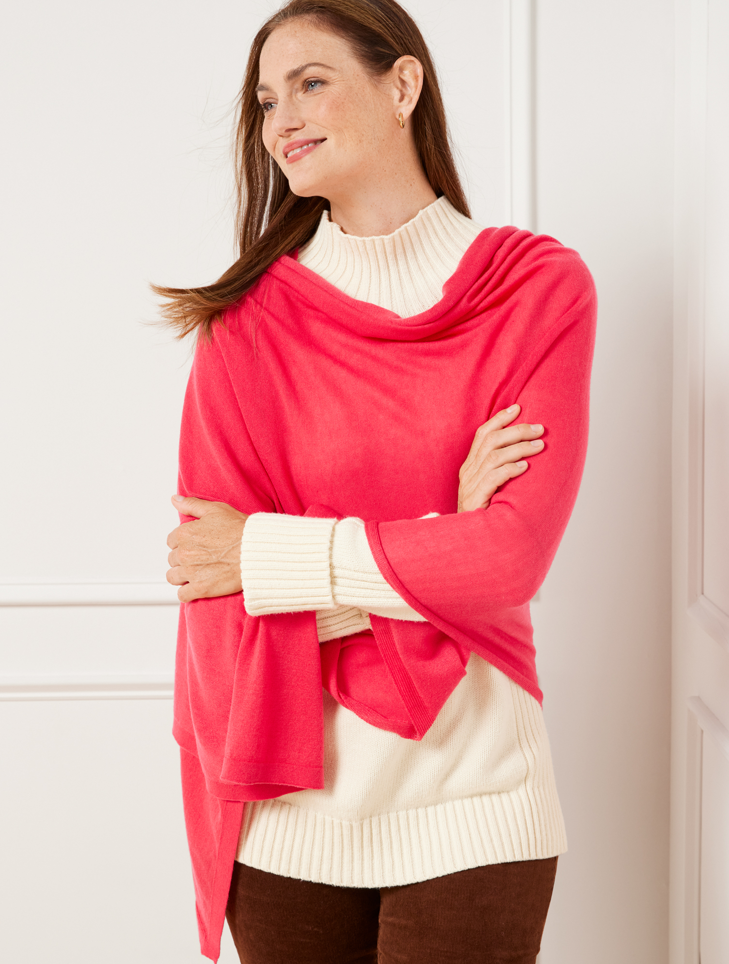 Talbots The Perfect Wrap - Bright Berry - 001