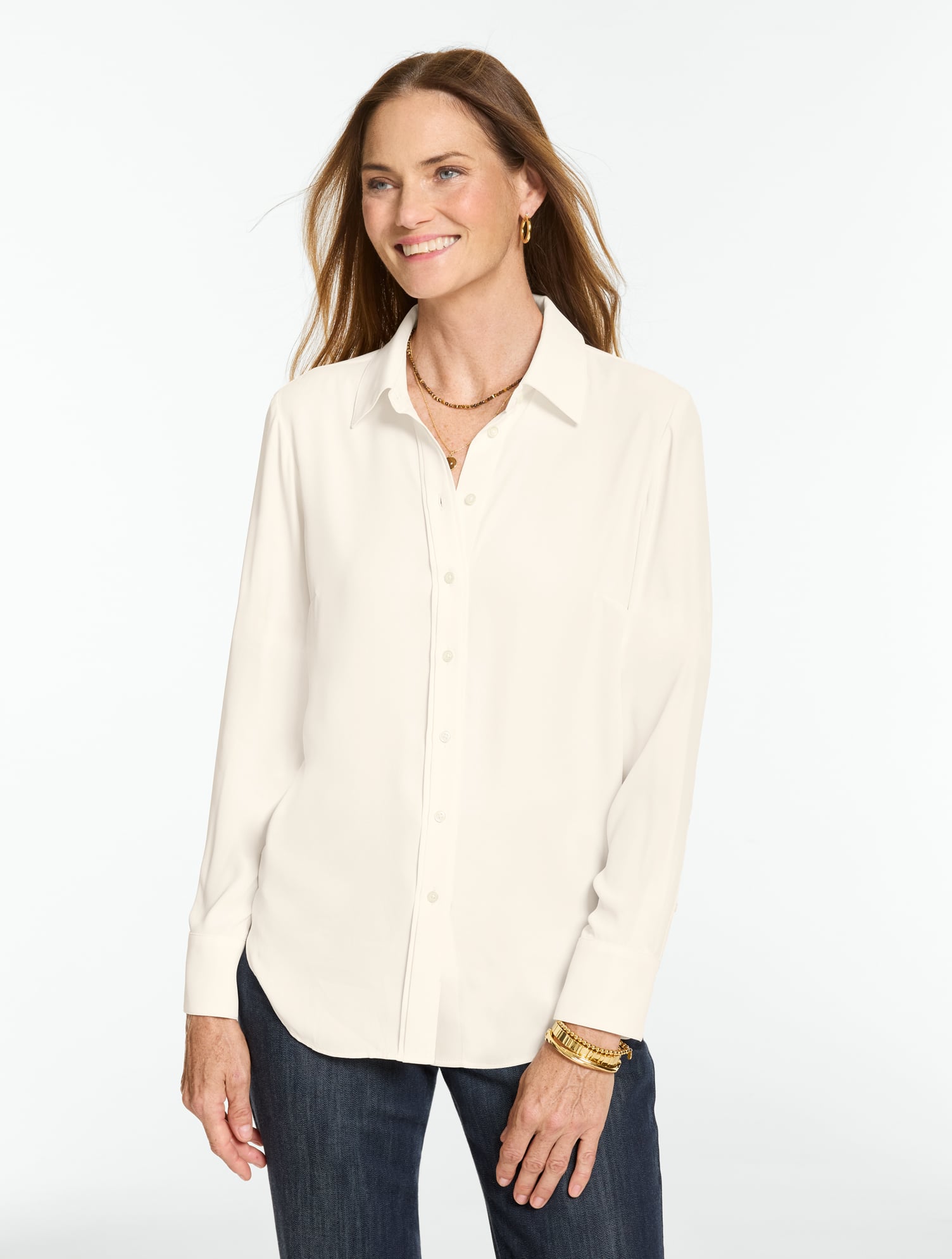 Soft Button Front Shirt
