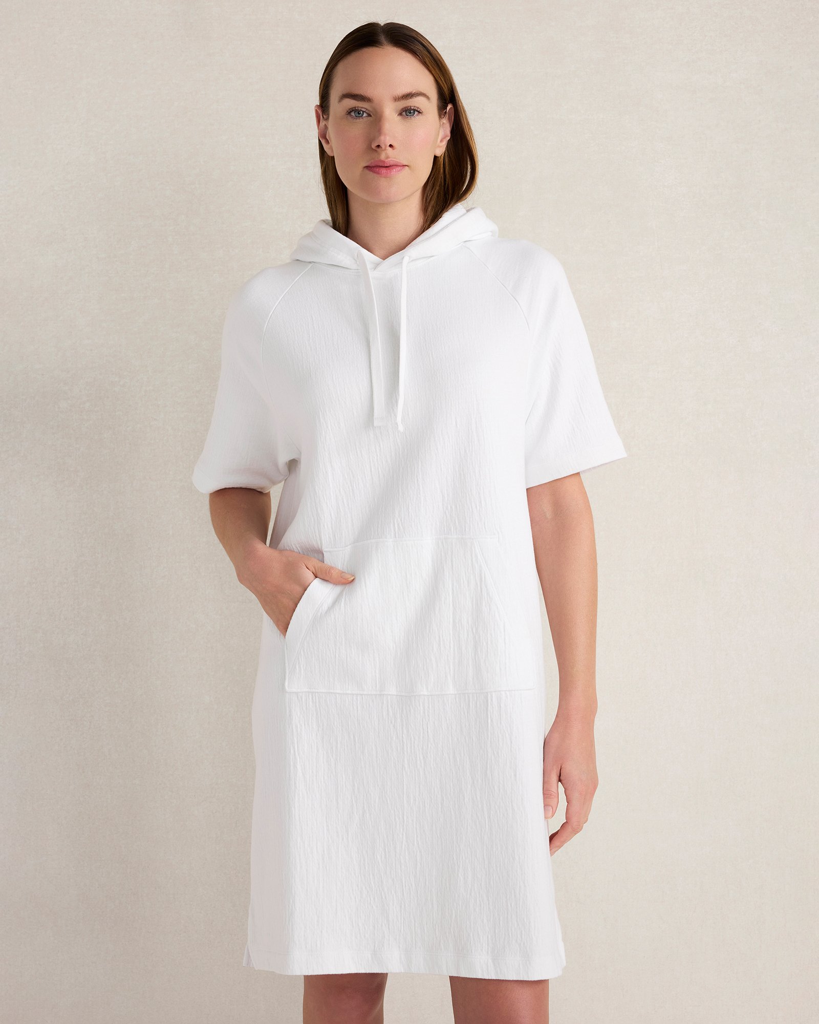 Cotton French Terry Hooded Dress